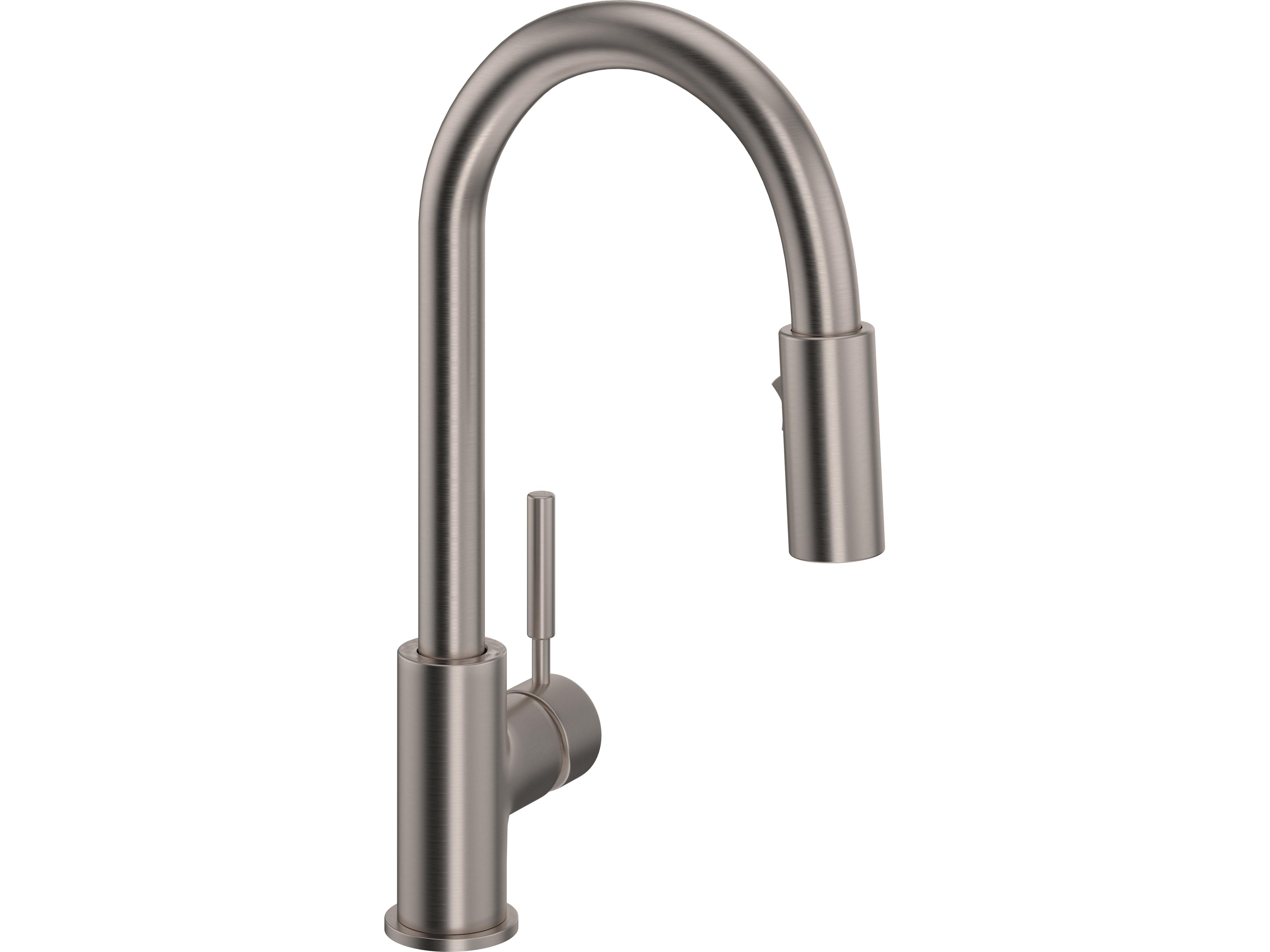 Lux Satin Nickel Pull-Down Kitchen Faucet