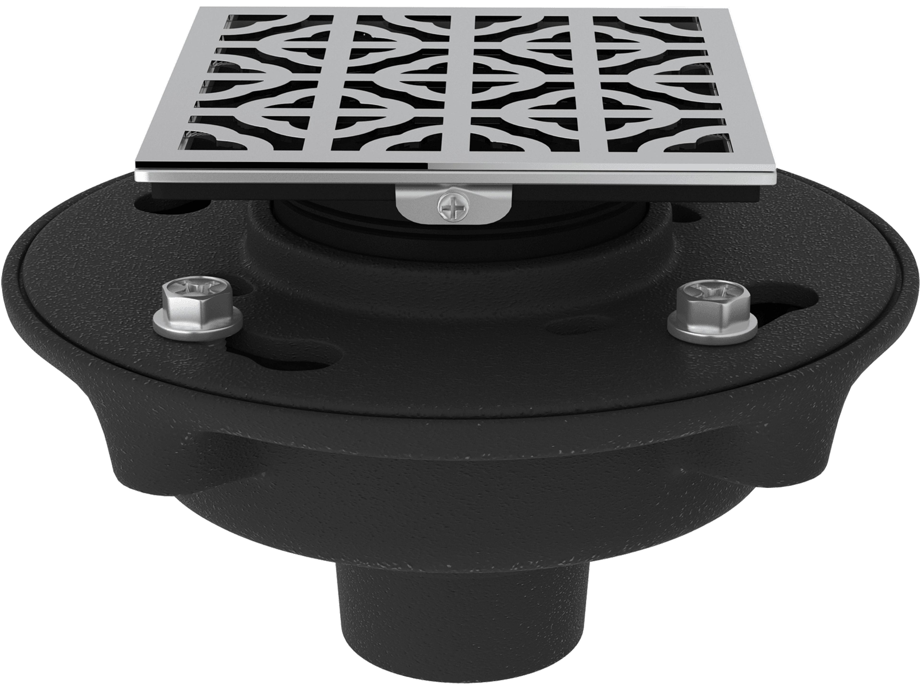 Decorative Shower Drain Petal Complete Cast Iron Drain Assembly
