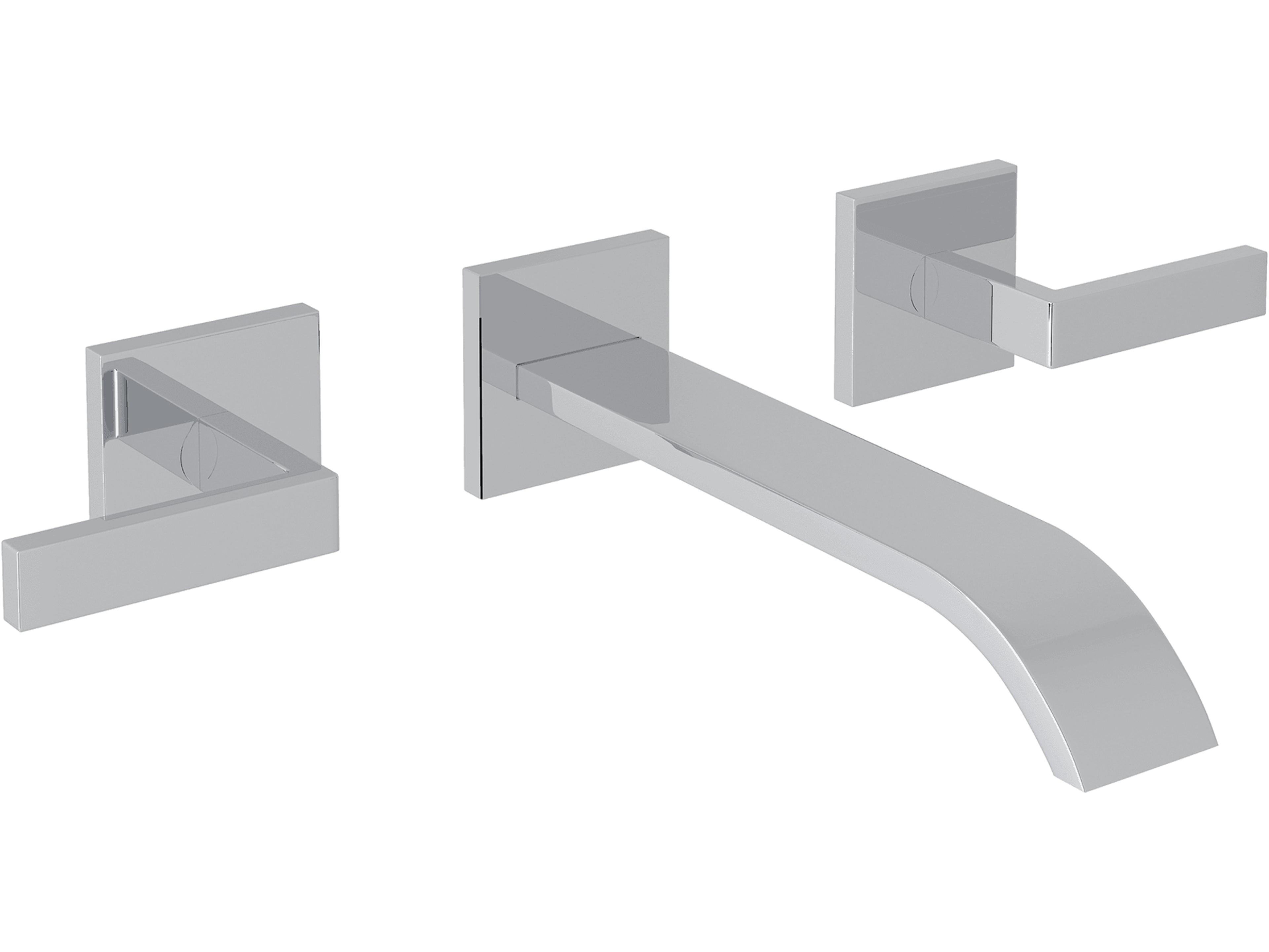 Wave Polished Nickel Wall Mounted Tub Filler
