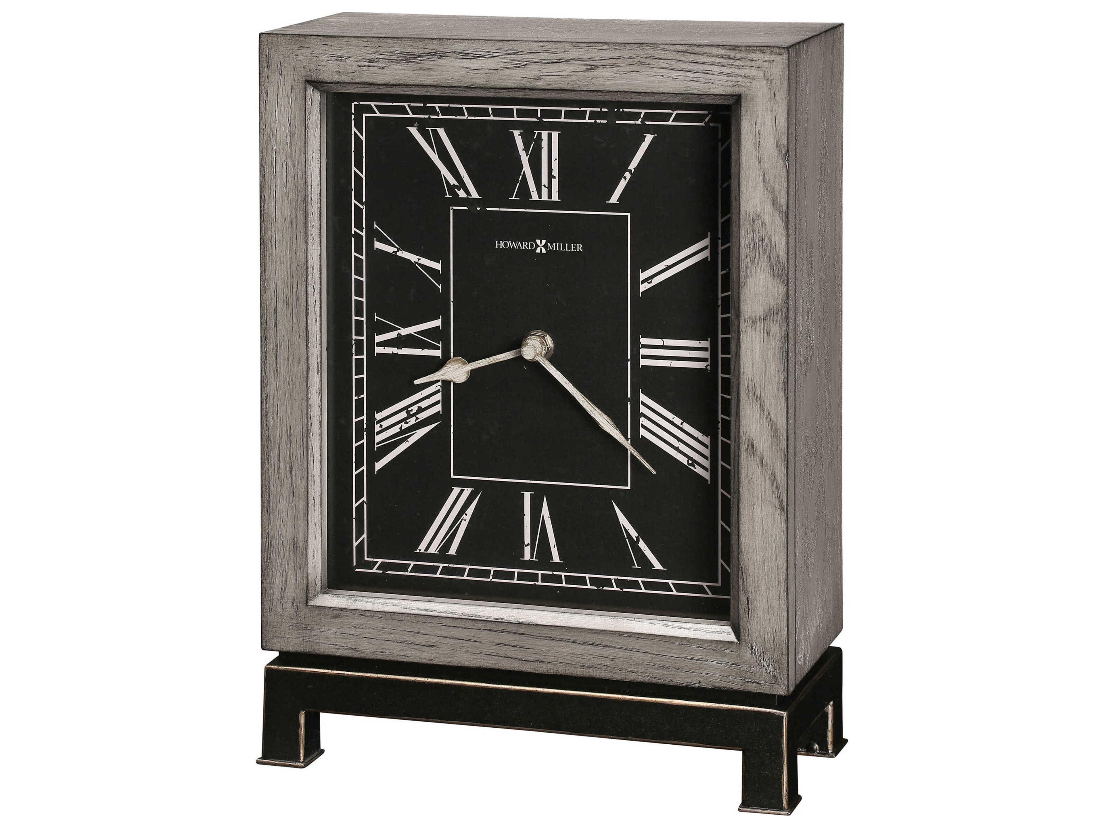 Merrick Warm Gray Mantel Clock
