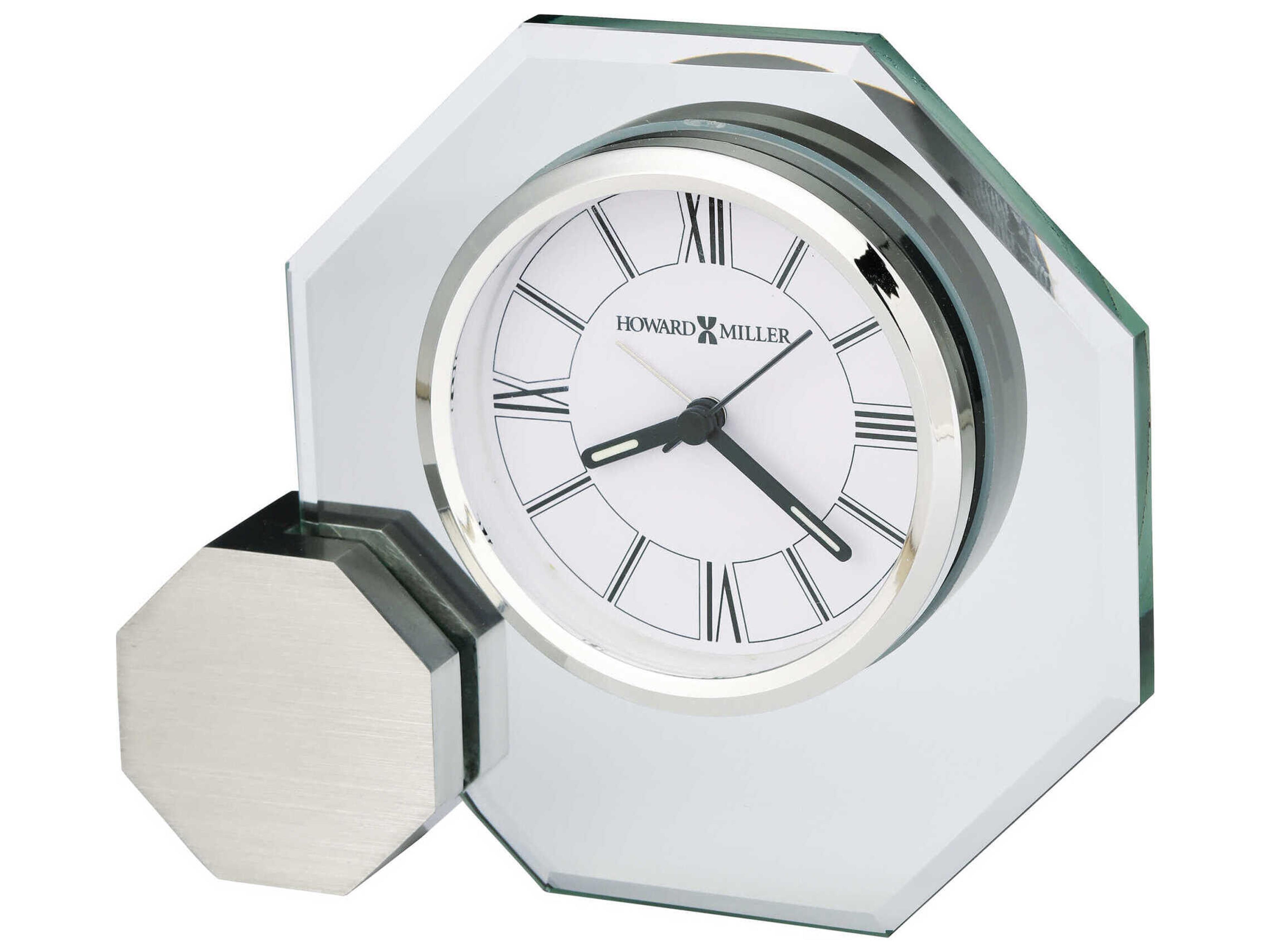 Brushed Silver Legend Tabletop Clock