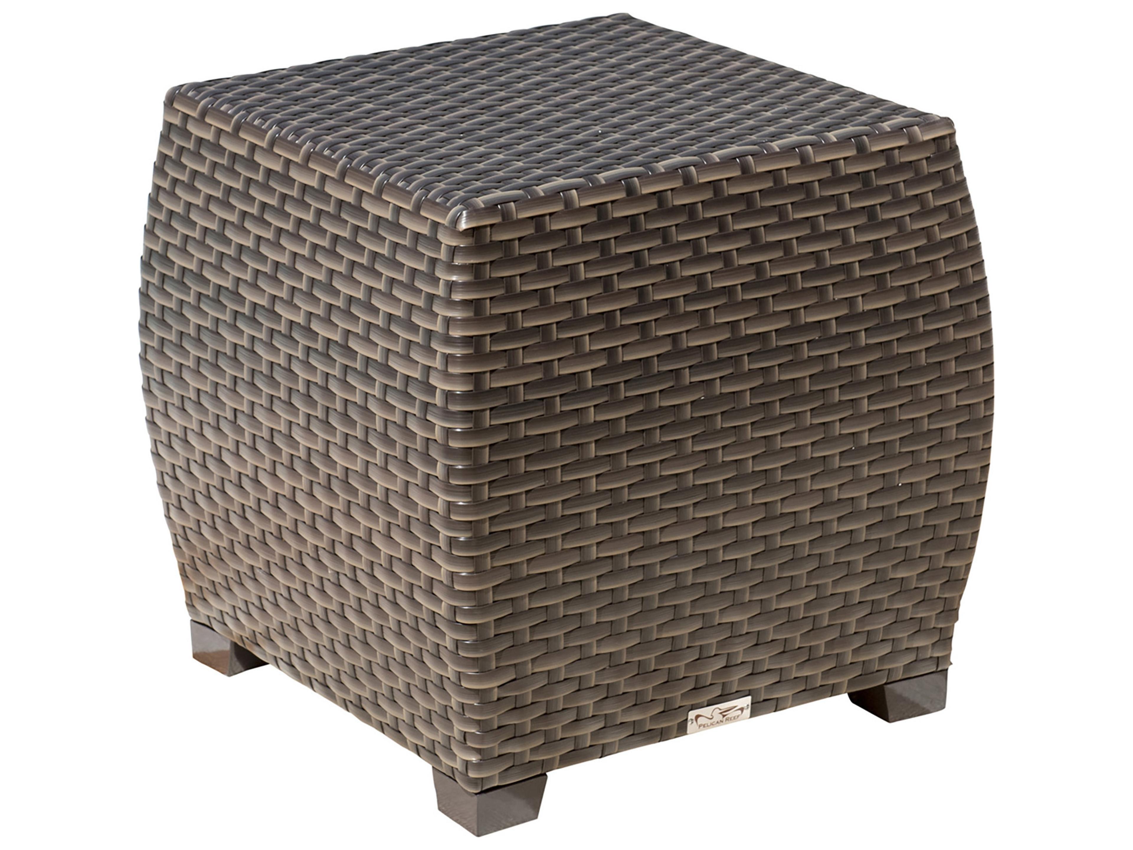 Hospitality Rattan Outdoor Fiji Wicker Square End Table