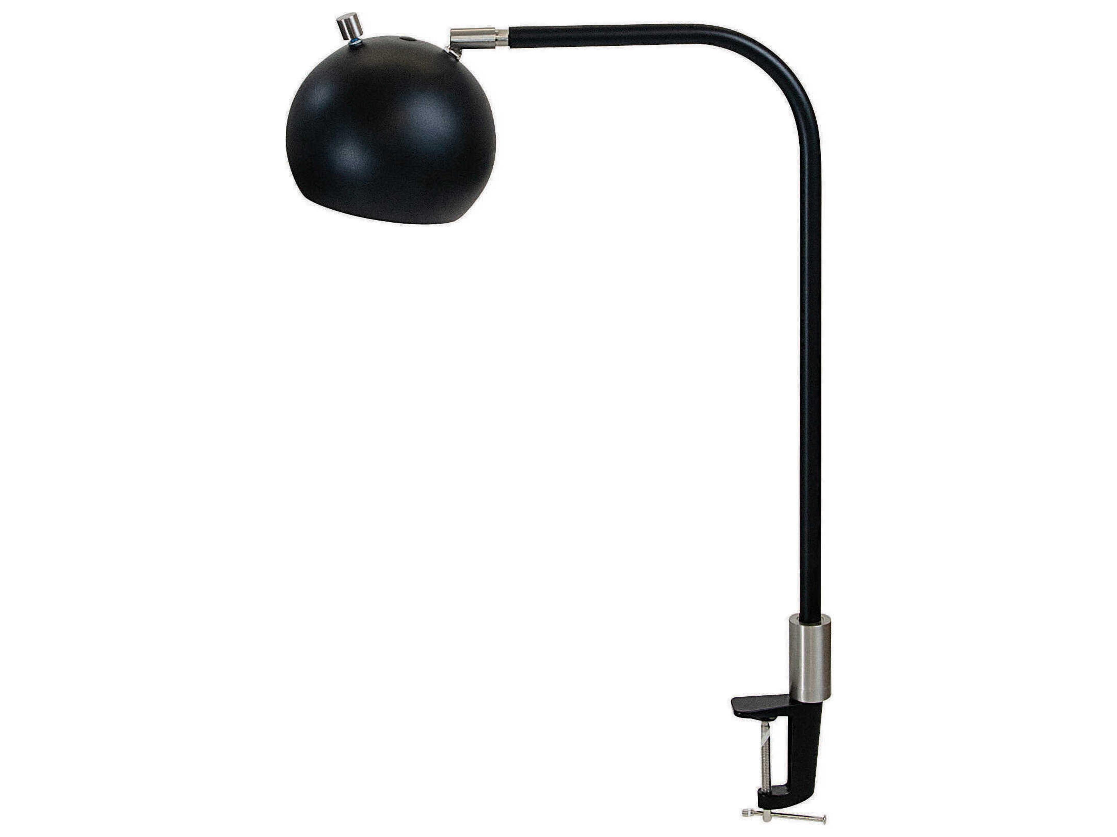 Aria Black Satin Nickel LED Desk Lamp