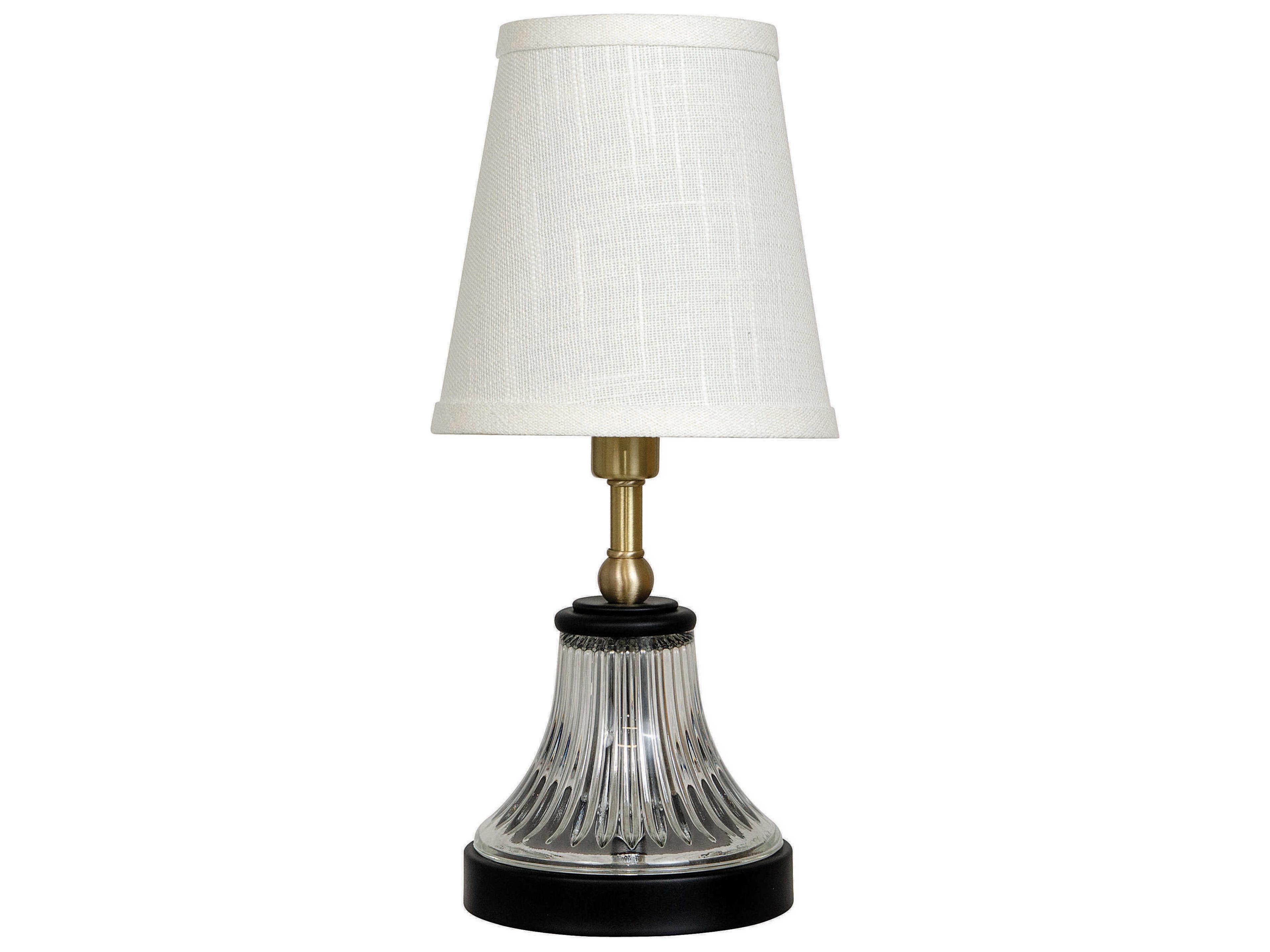 Bryson Black Satin Brass White Glass Table Lamp