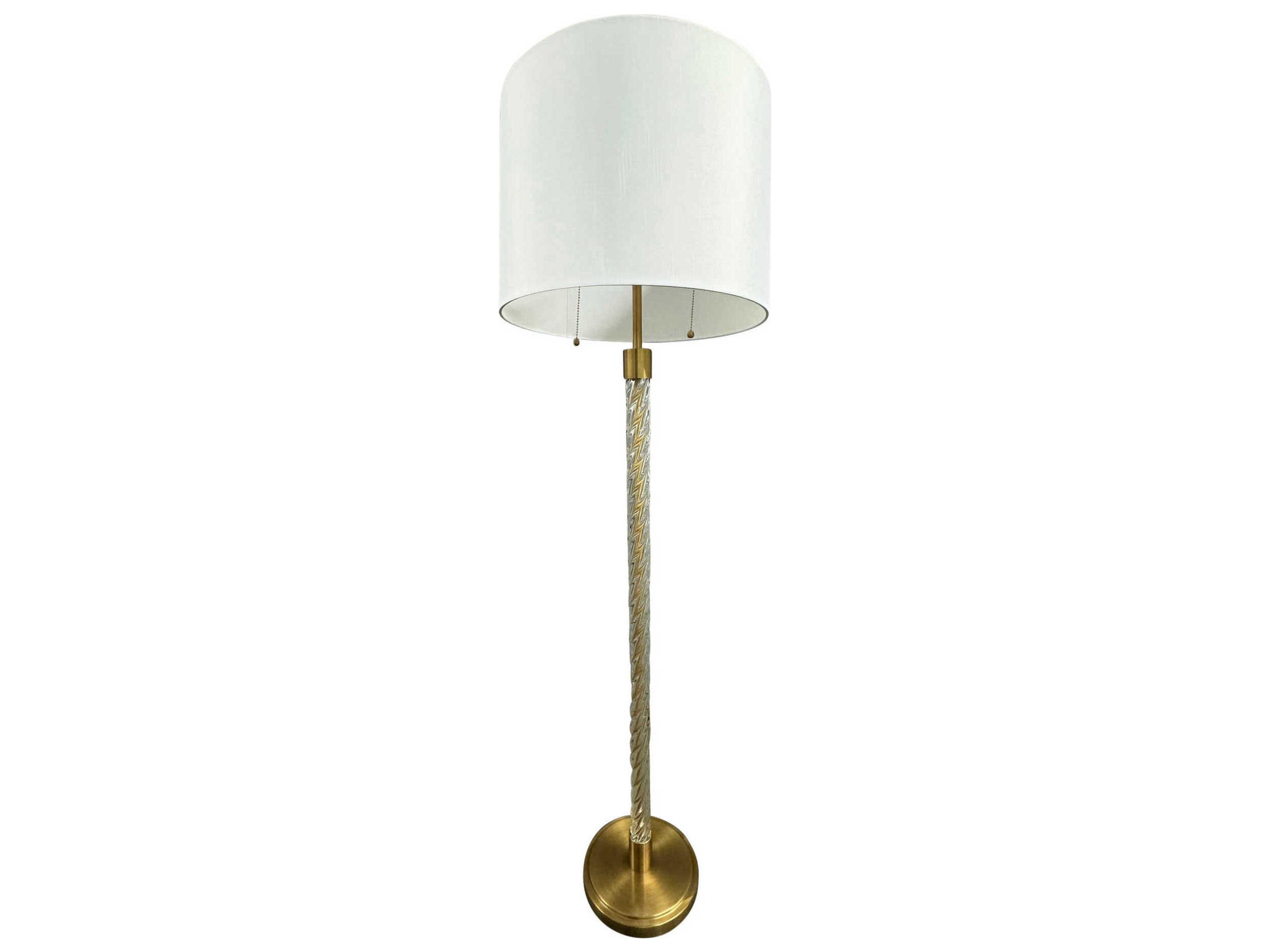 Chloe Brushed Brass Floor Lamp