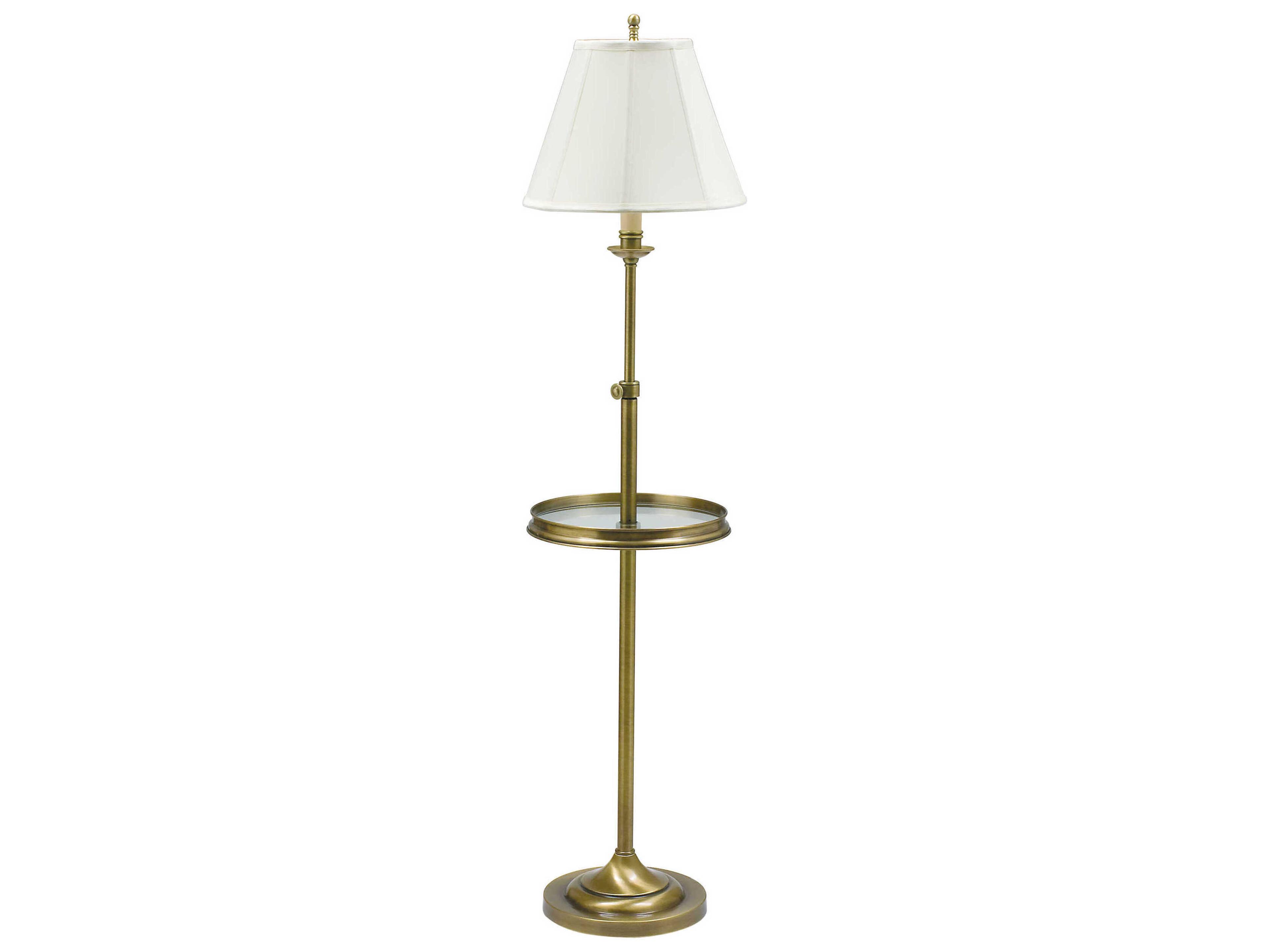 Club Brass Floor Lamp