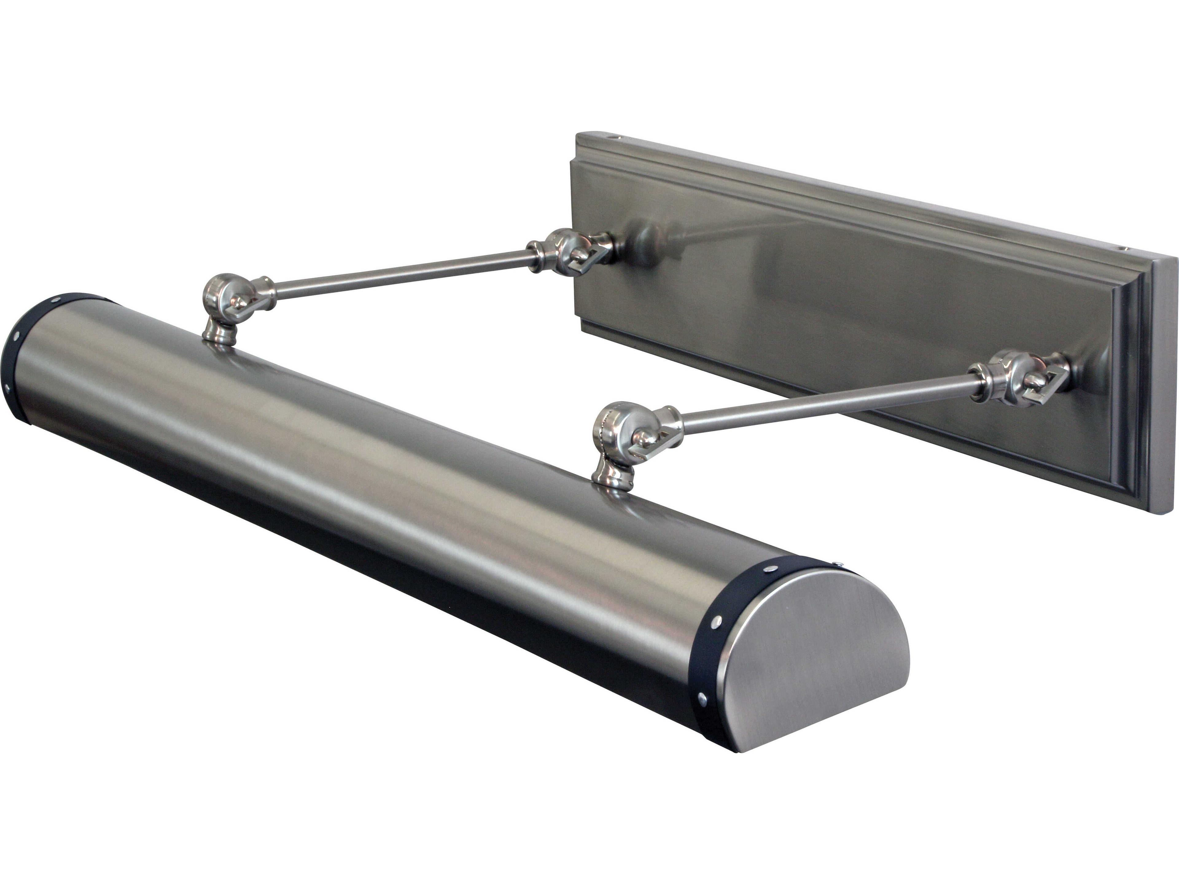 Steamer Direct Wire 4-Light Satin Nickel With Black Accents Picture Light