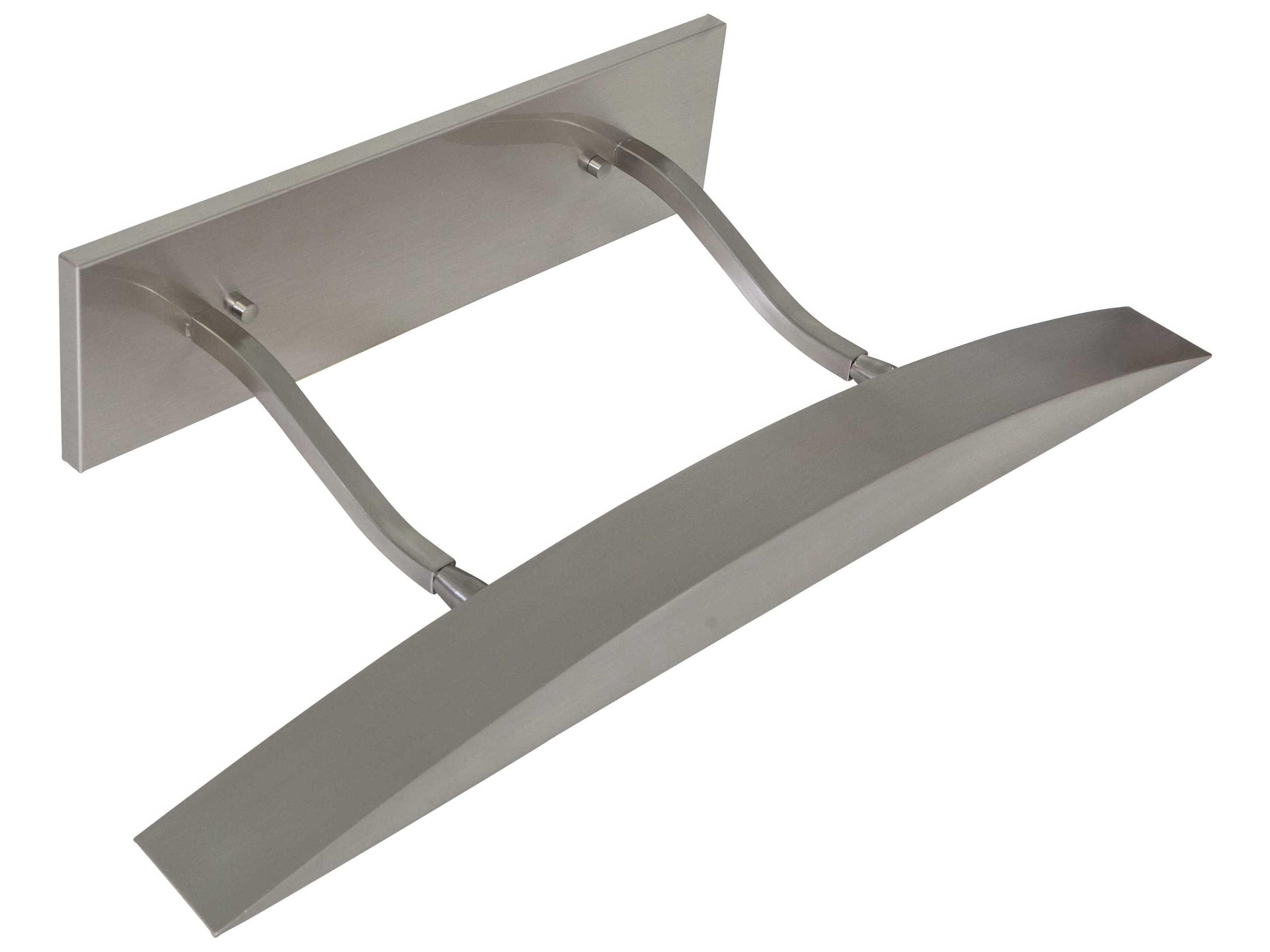 Ultra-wide 4-Light Satin Nickel Picture Light