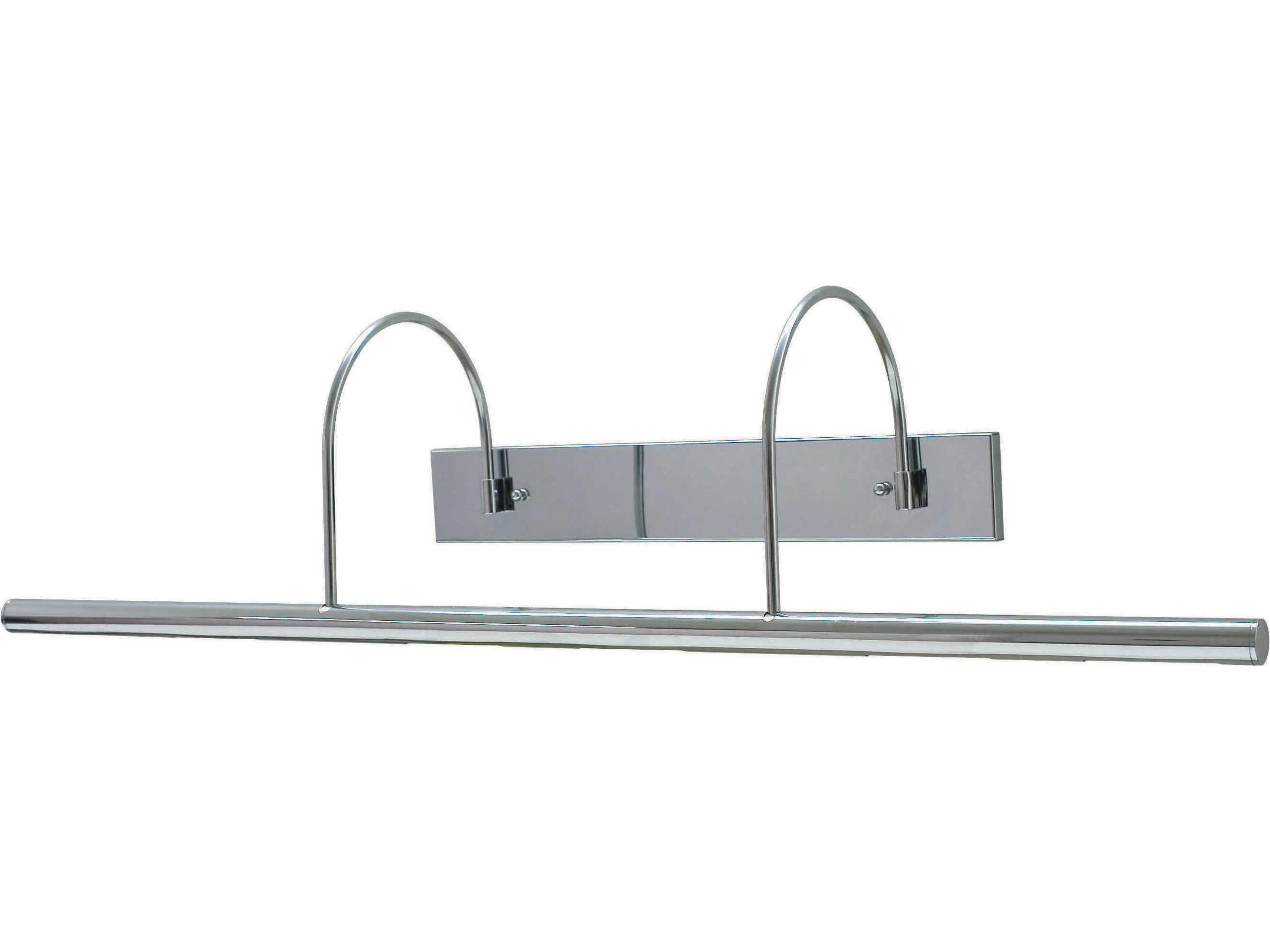 Slim-line 6-Light Nickel Picture Light