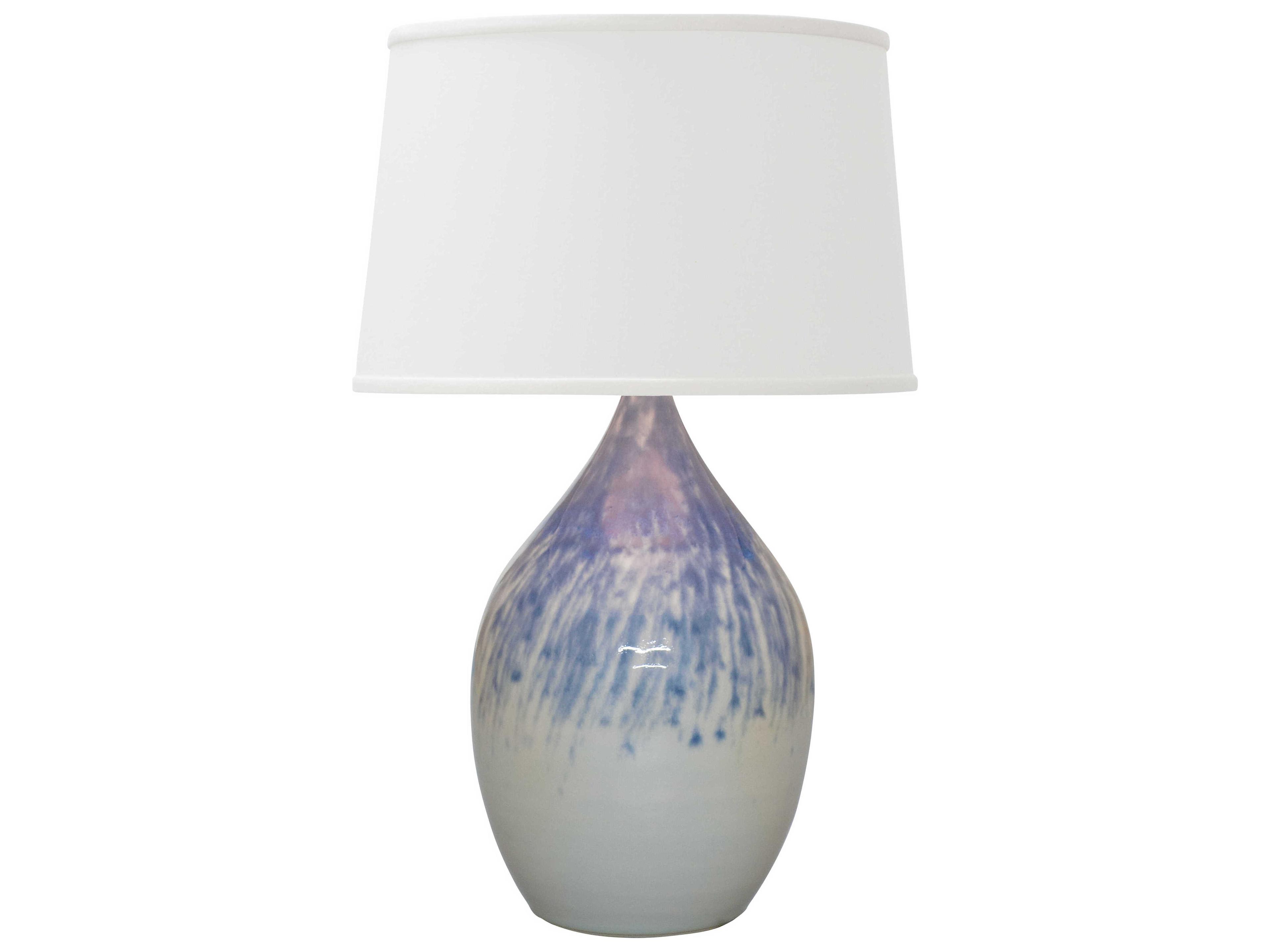 House of Troy Scatchard Stoneware Blue Table Lamp