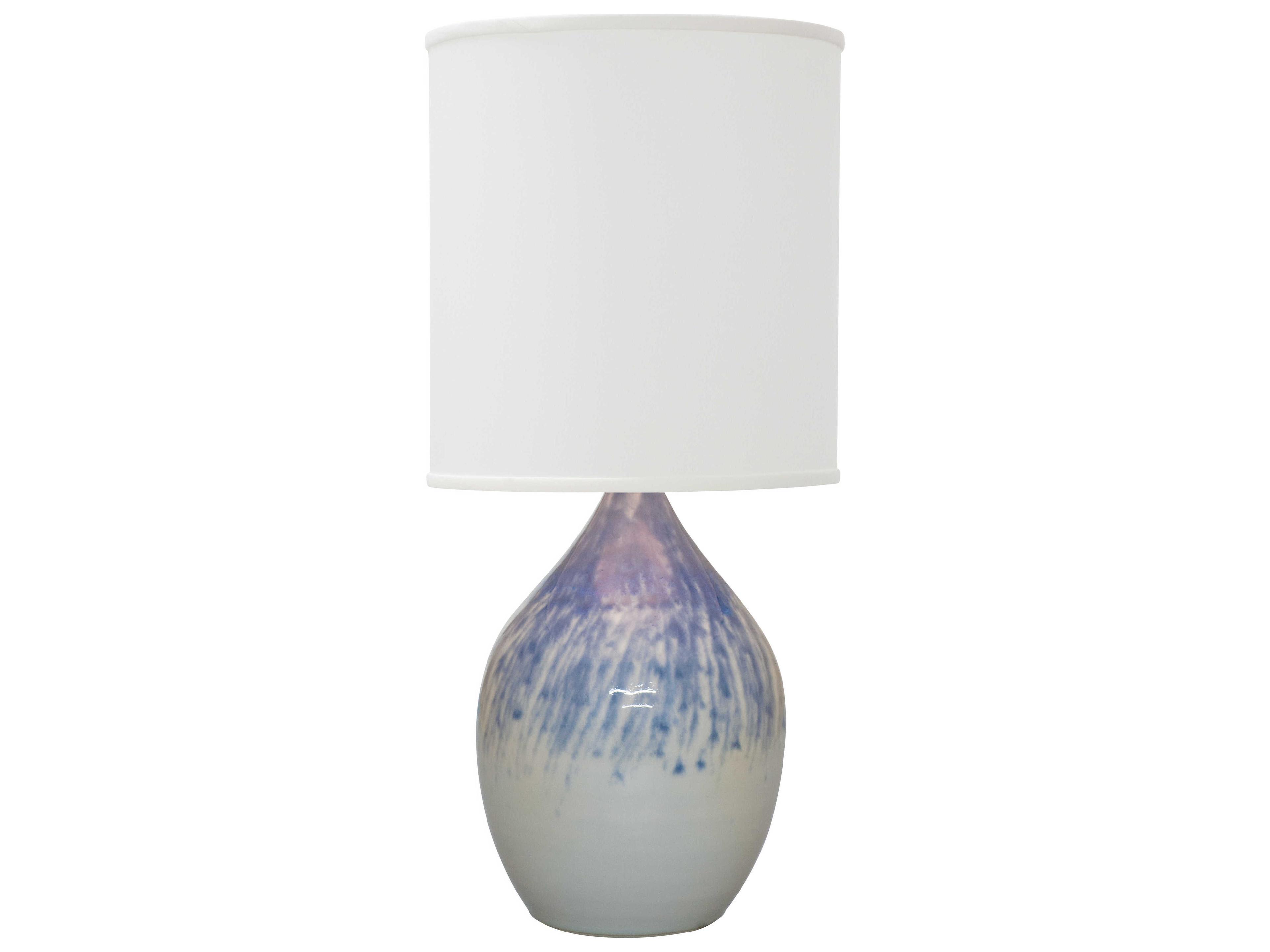 Scatchard Stoneware Blue Table Lamp