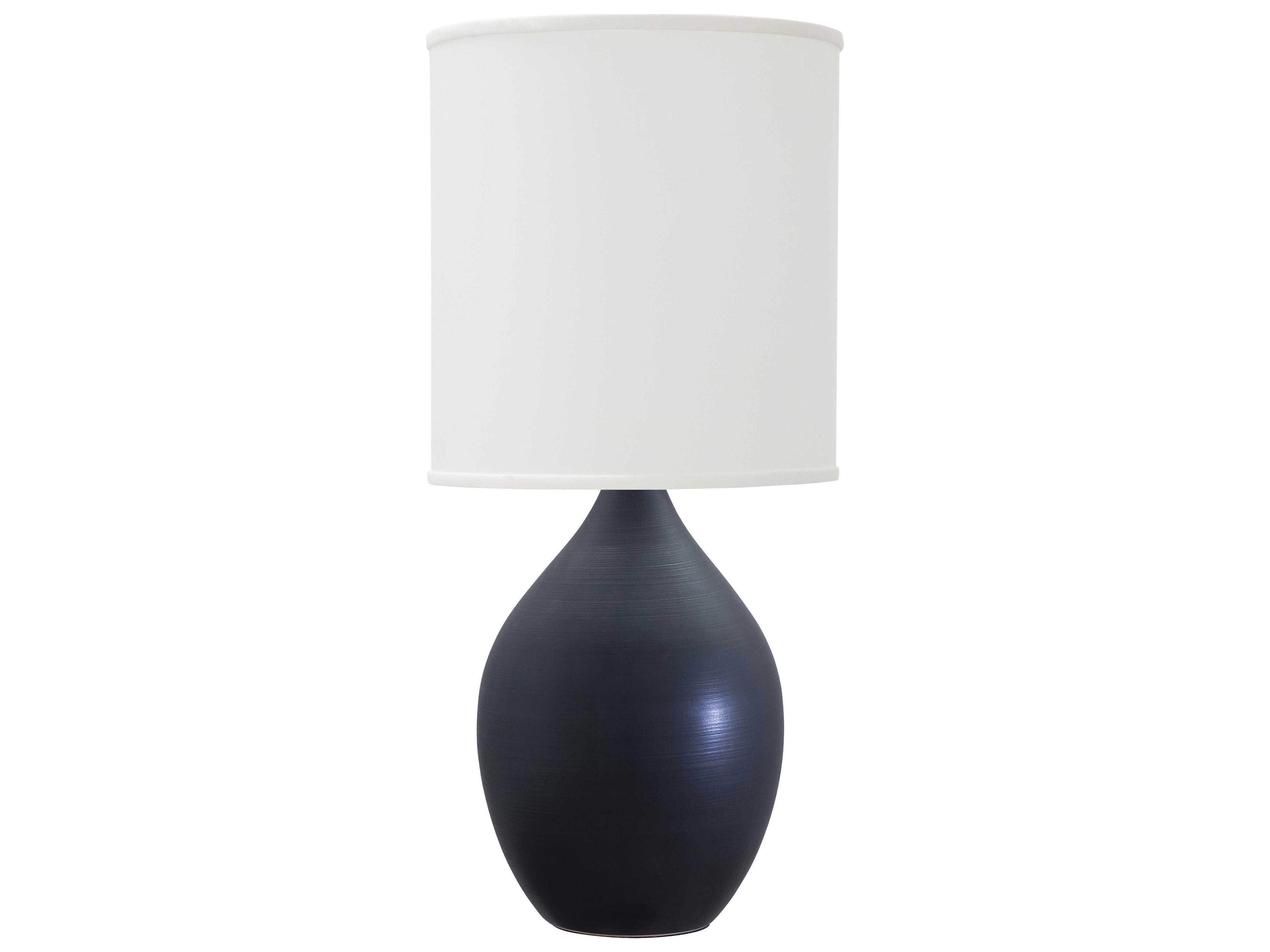 House of Troy Scatchard Stoneware Blue Table Lamp