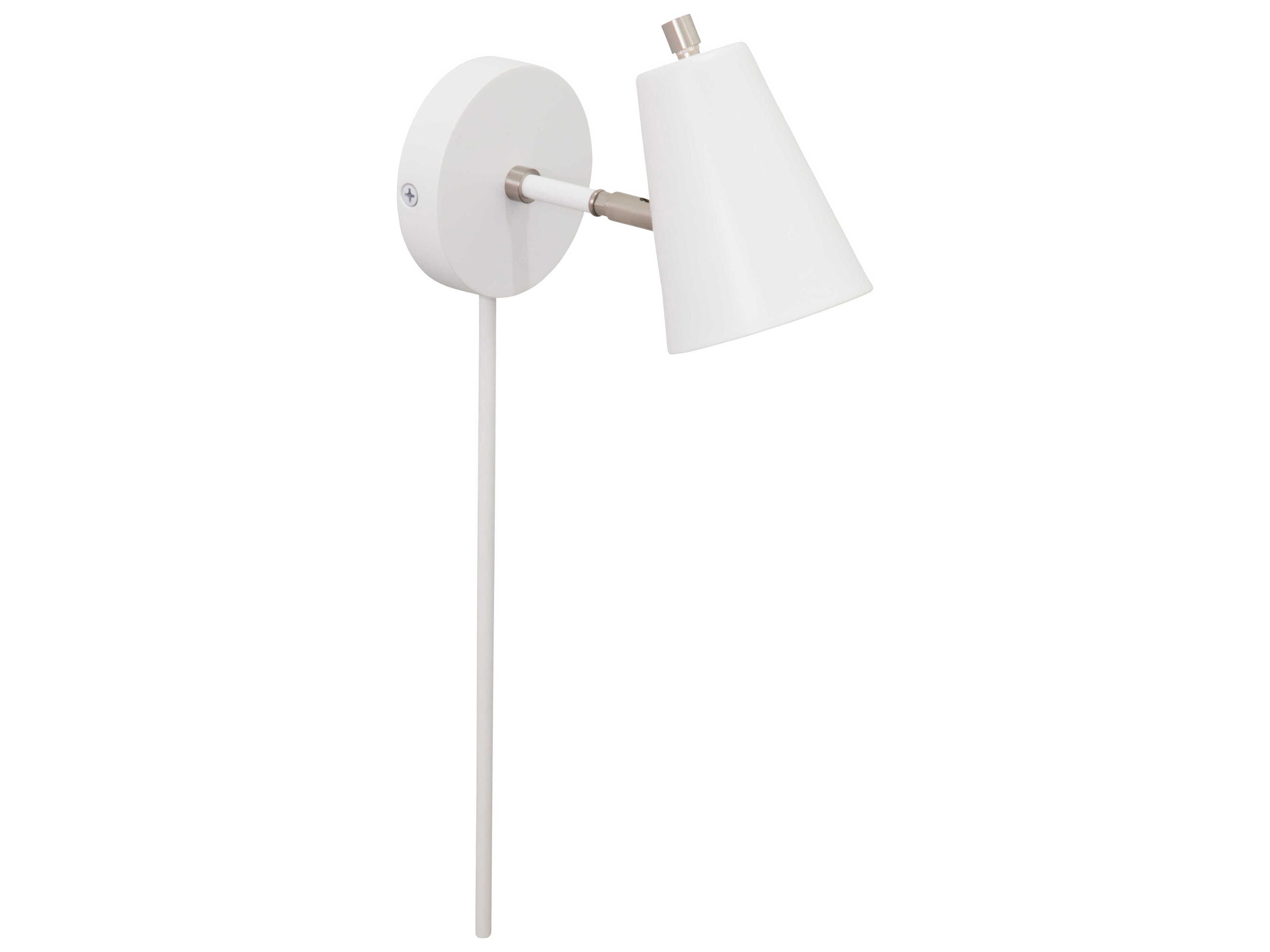 Kirby 1-Light White Nickel LED Wall Sconce
