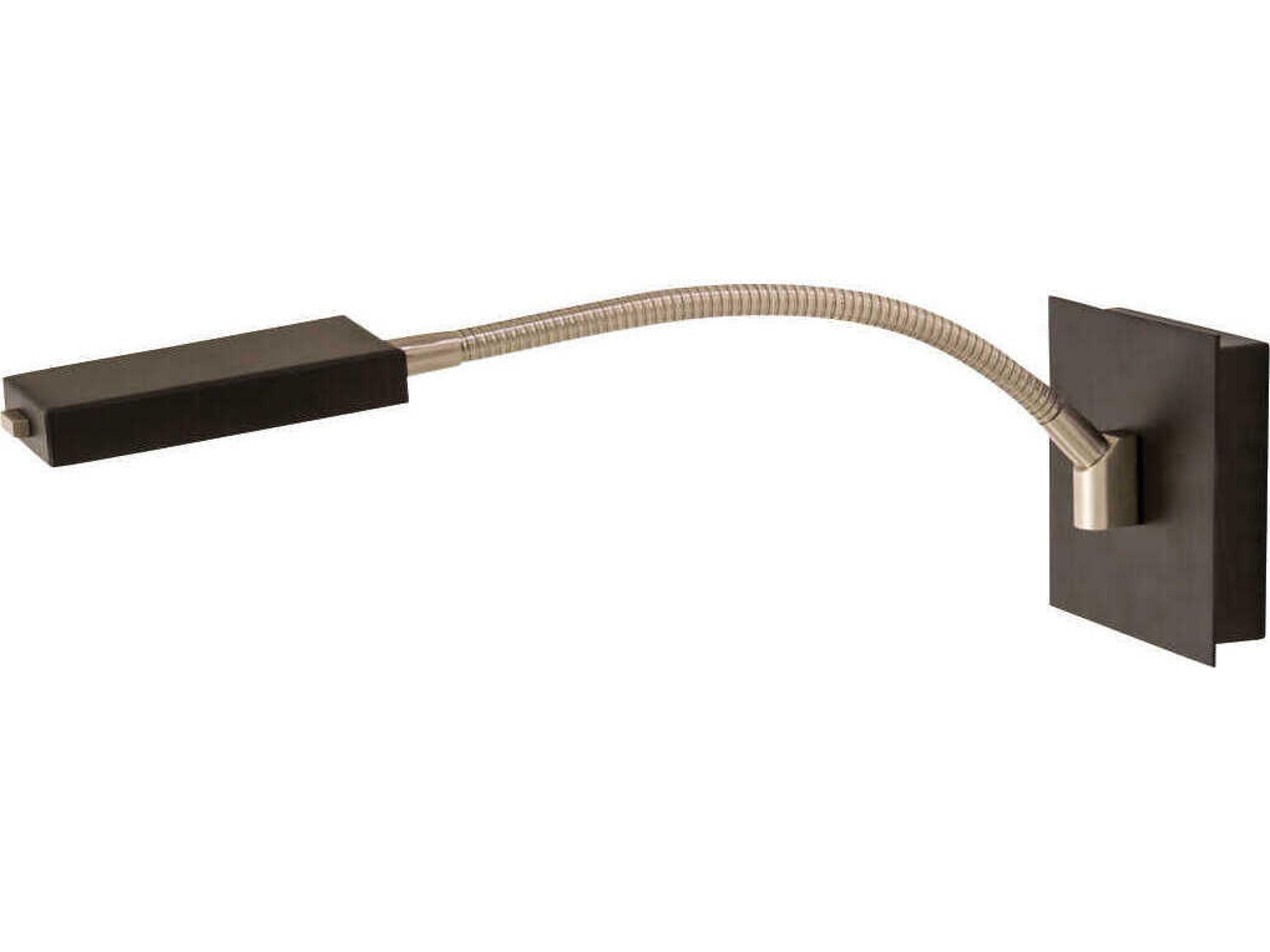 House of Troy Lewis Black With Satin Nickel LED Wall Sconce