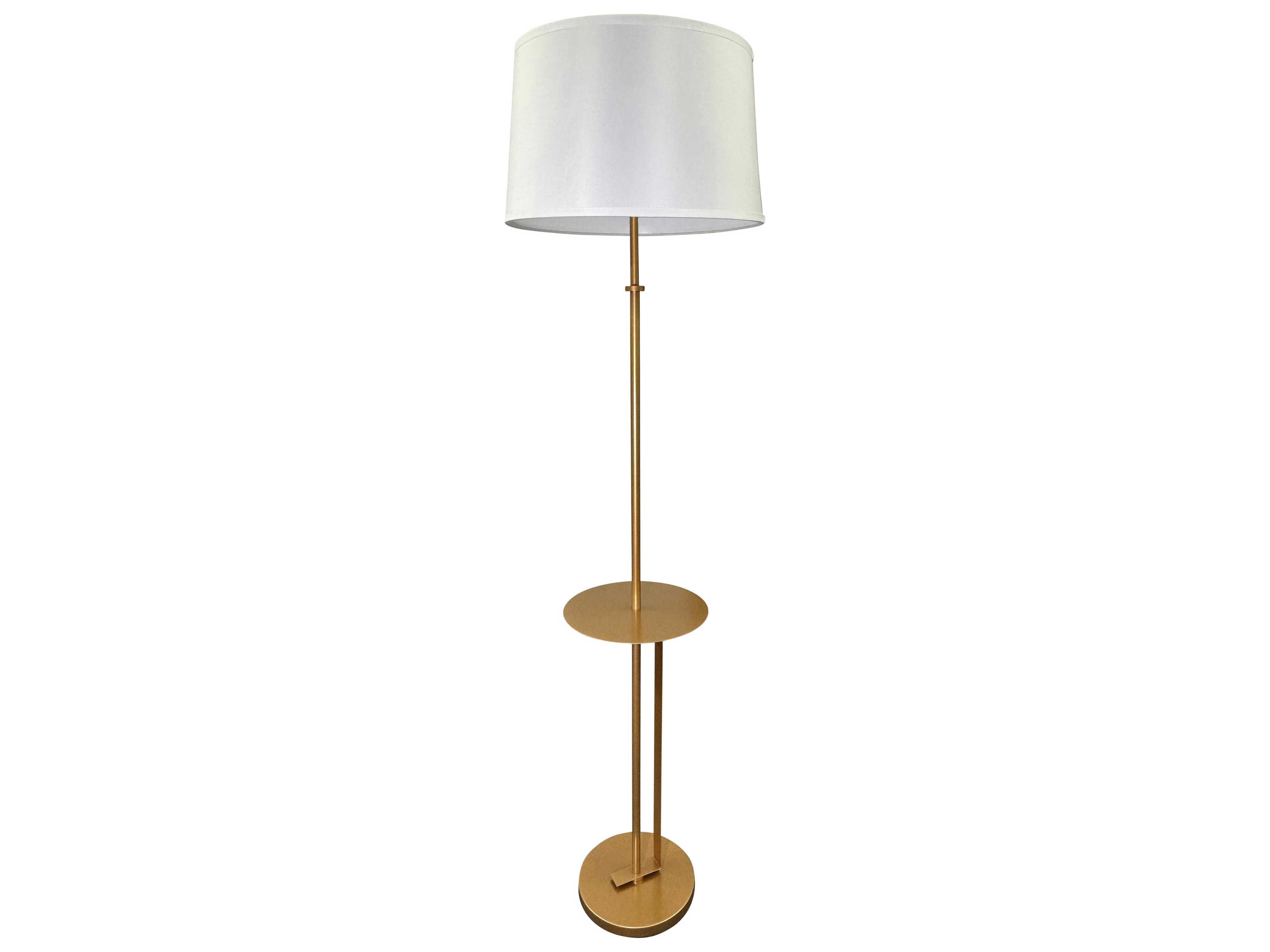 Lyndon Off White Linen Hardback Floor Lamp