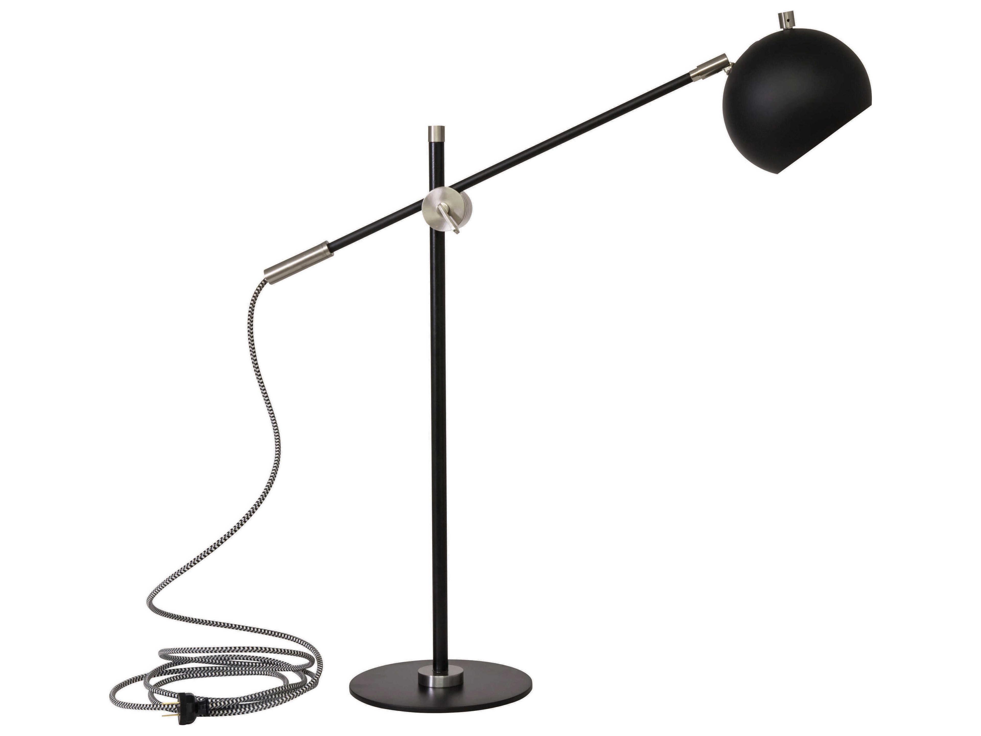 Orwell Black With Satin Nickel Accents LED Buffet Lamp