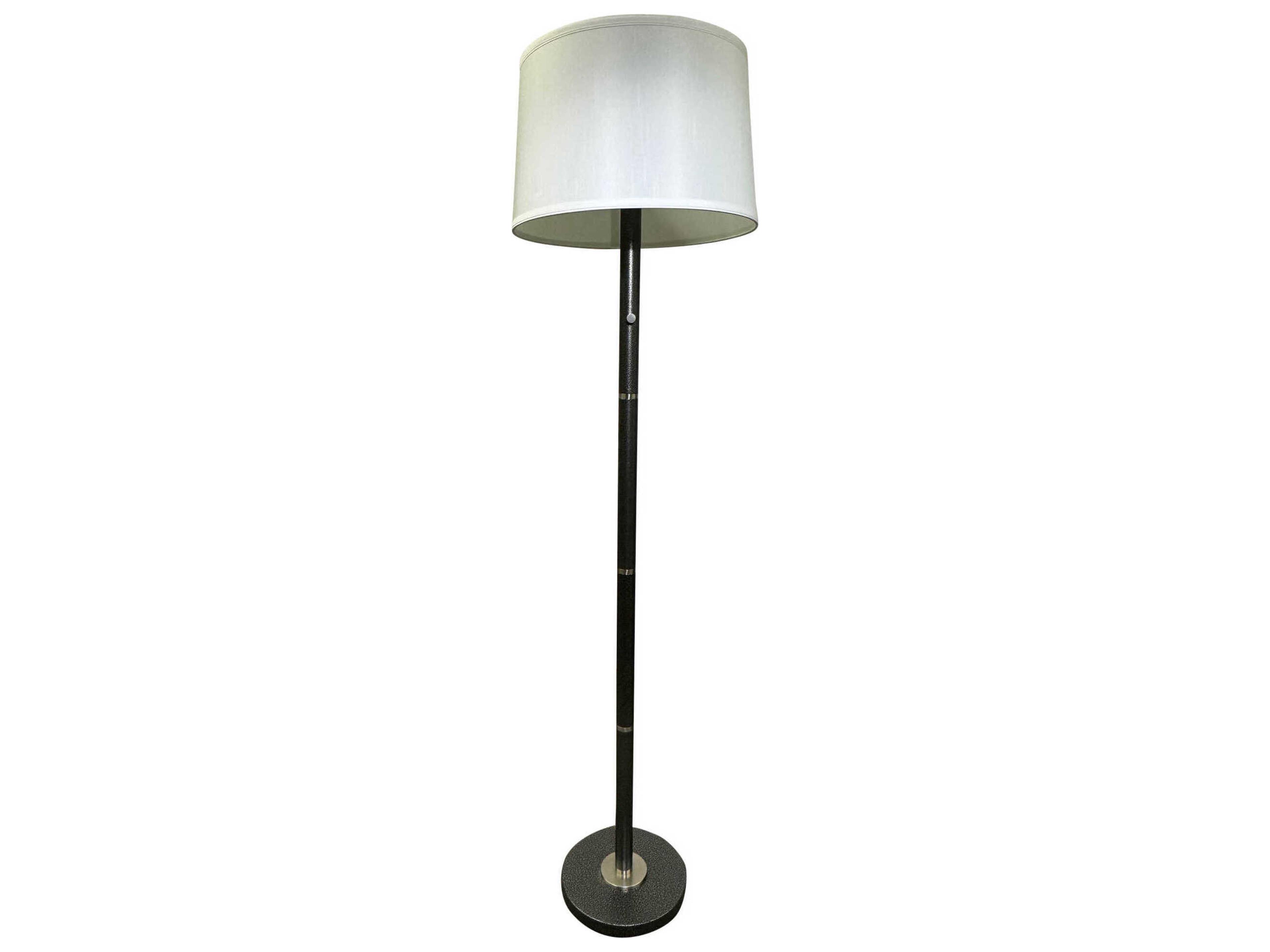 Rupert Supreme Silver Floor Lamp