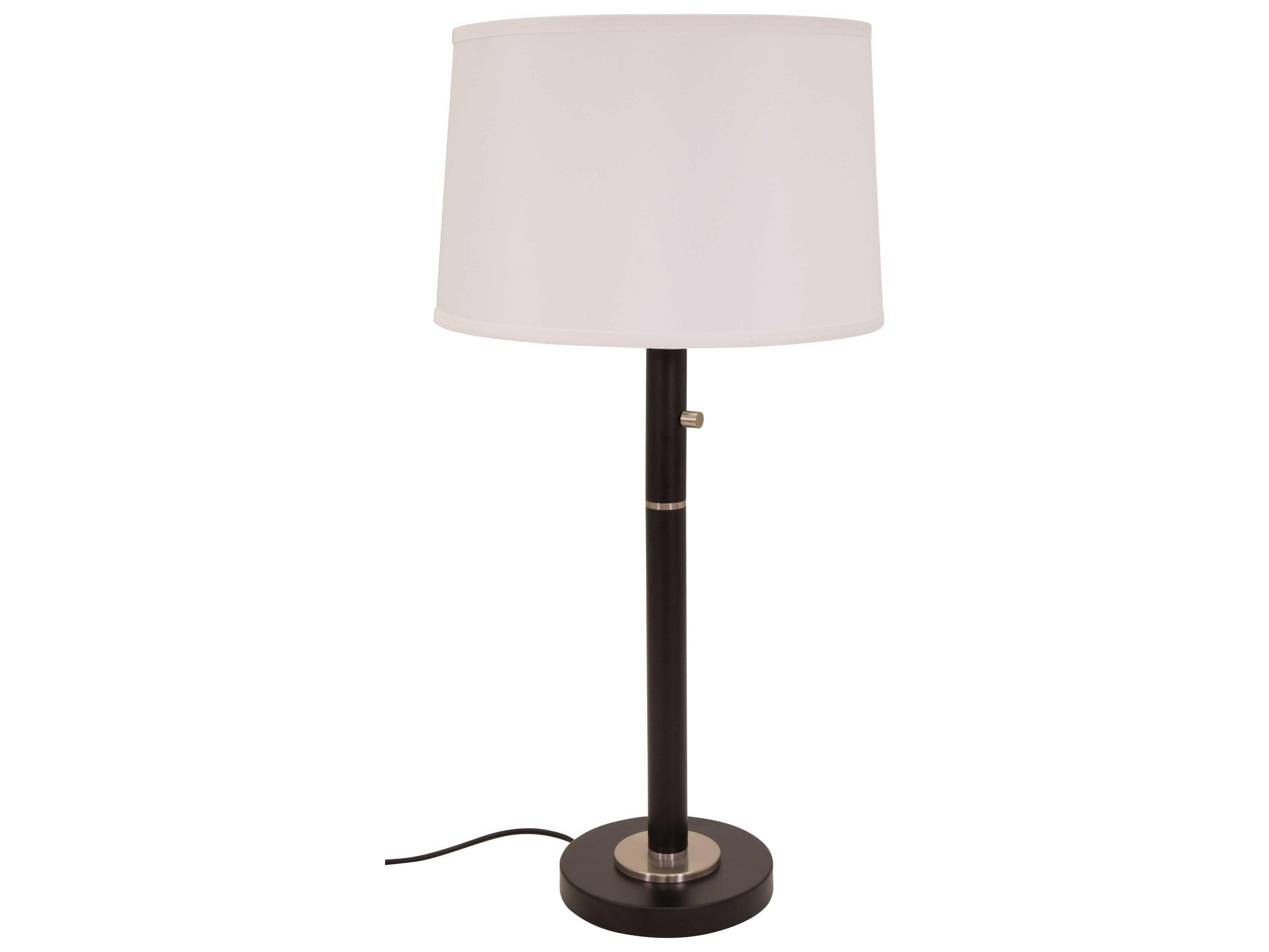 Rupert Granite With Satin Nickel Accents Gray Buffet Lamp