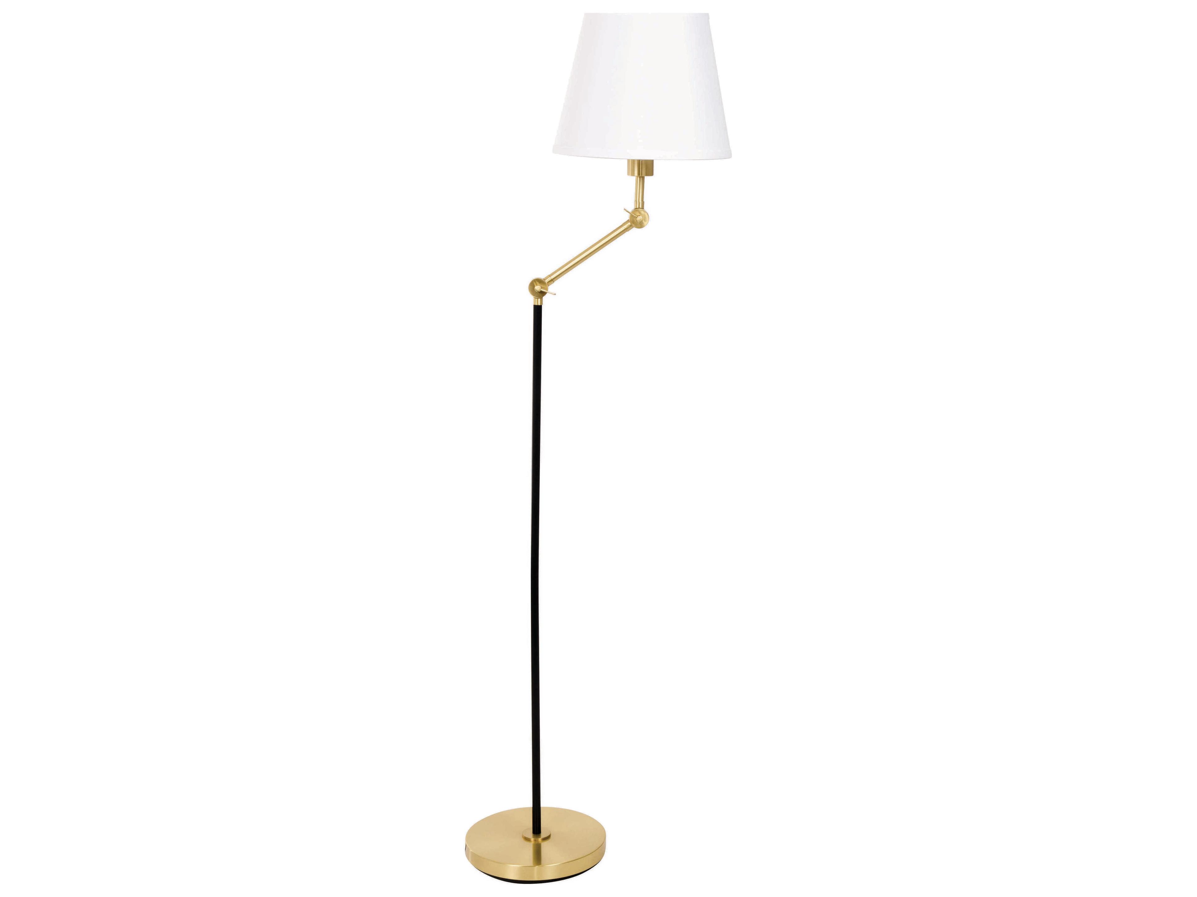 Taylor Black Brushed Brass Floor Lamp