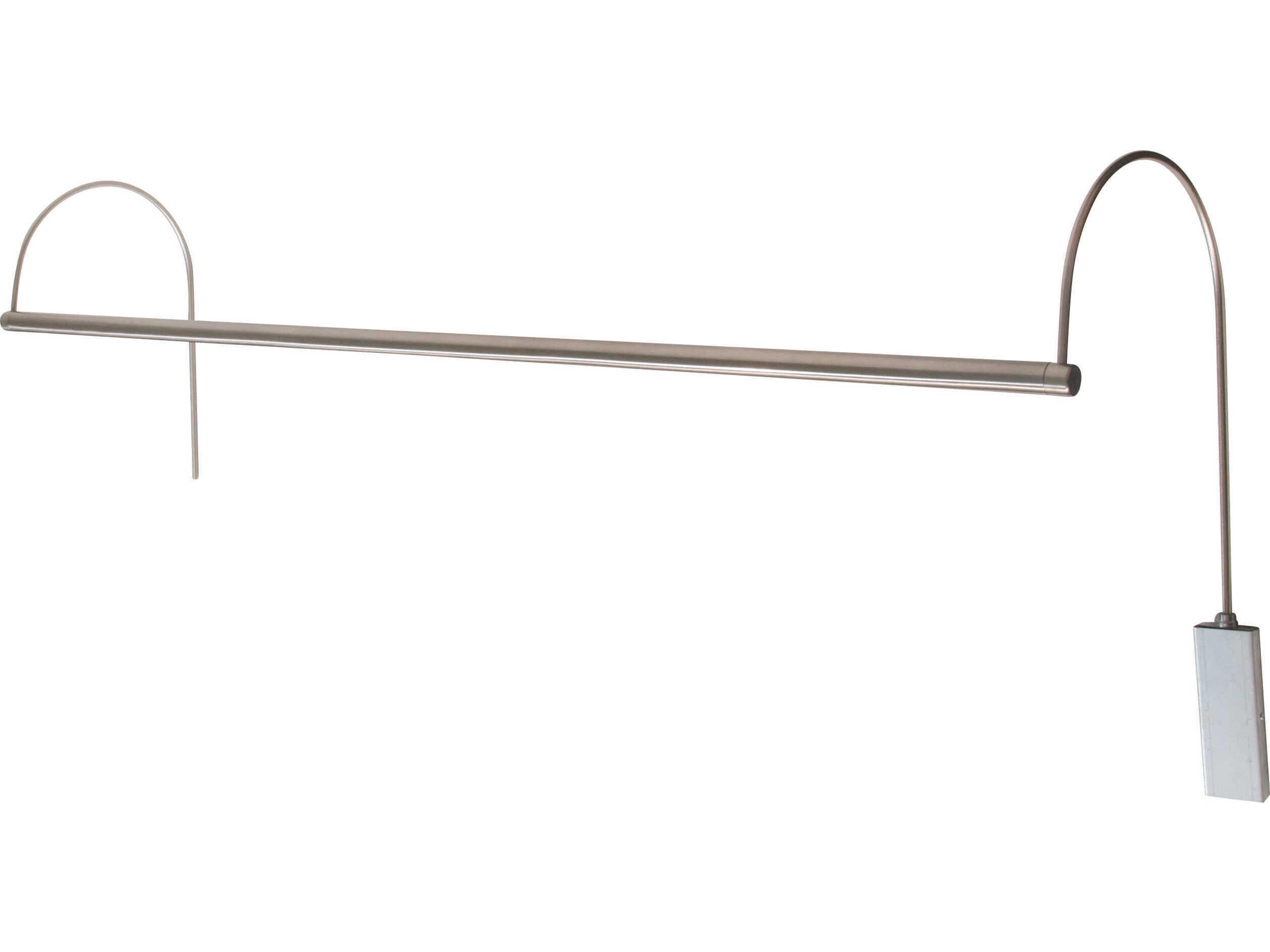 Ultra Slim-line 1-Light Nickel Picture Light