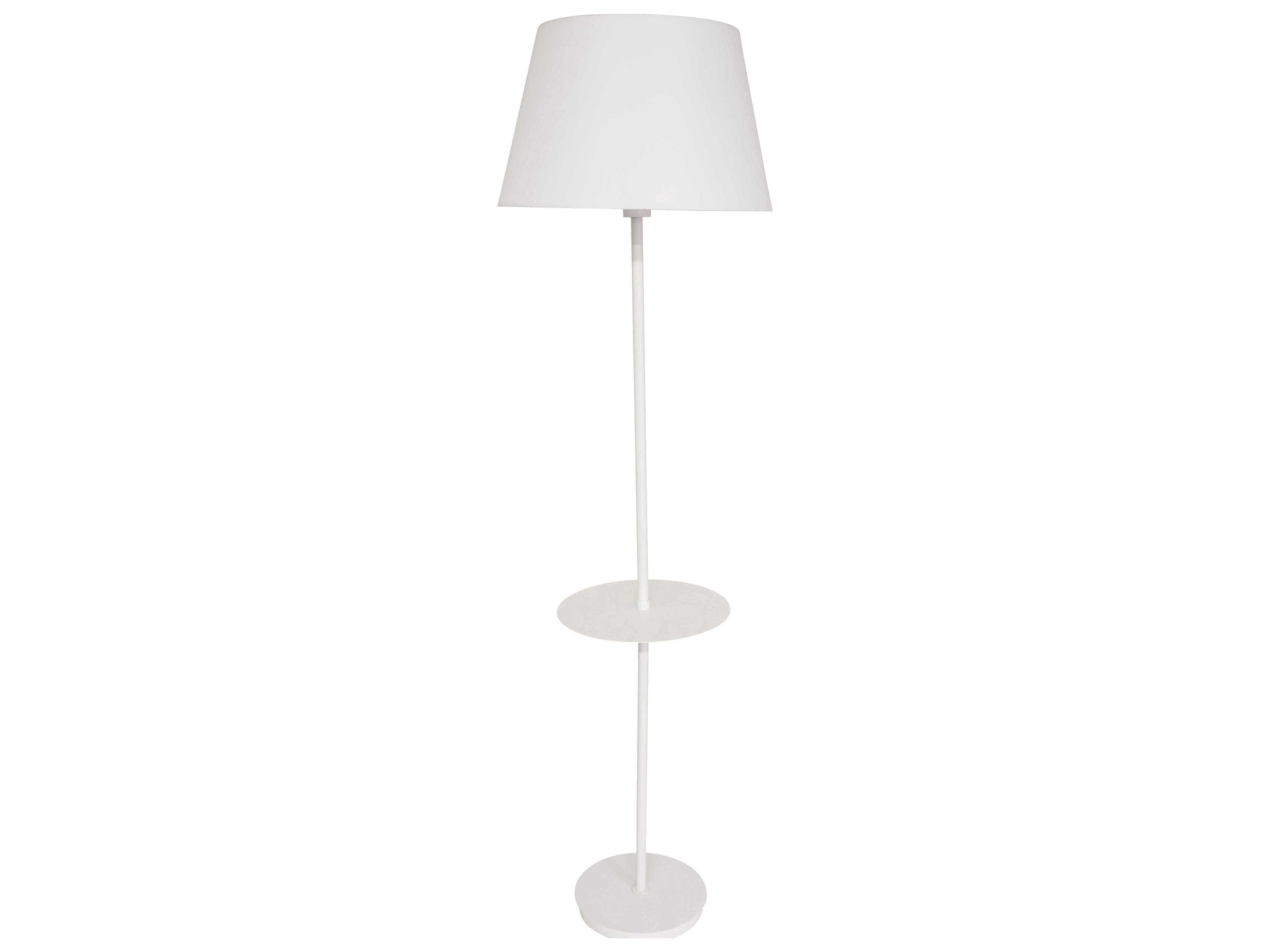 Vernon White Floor Lamp