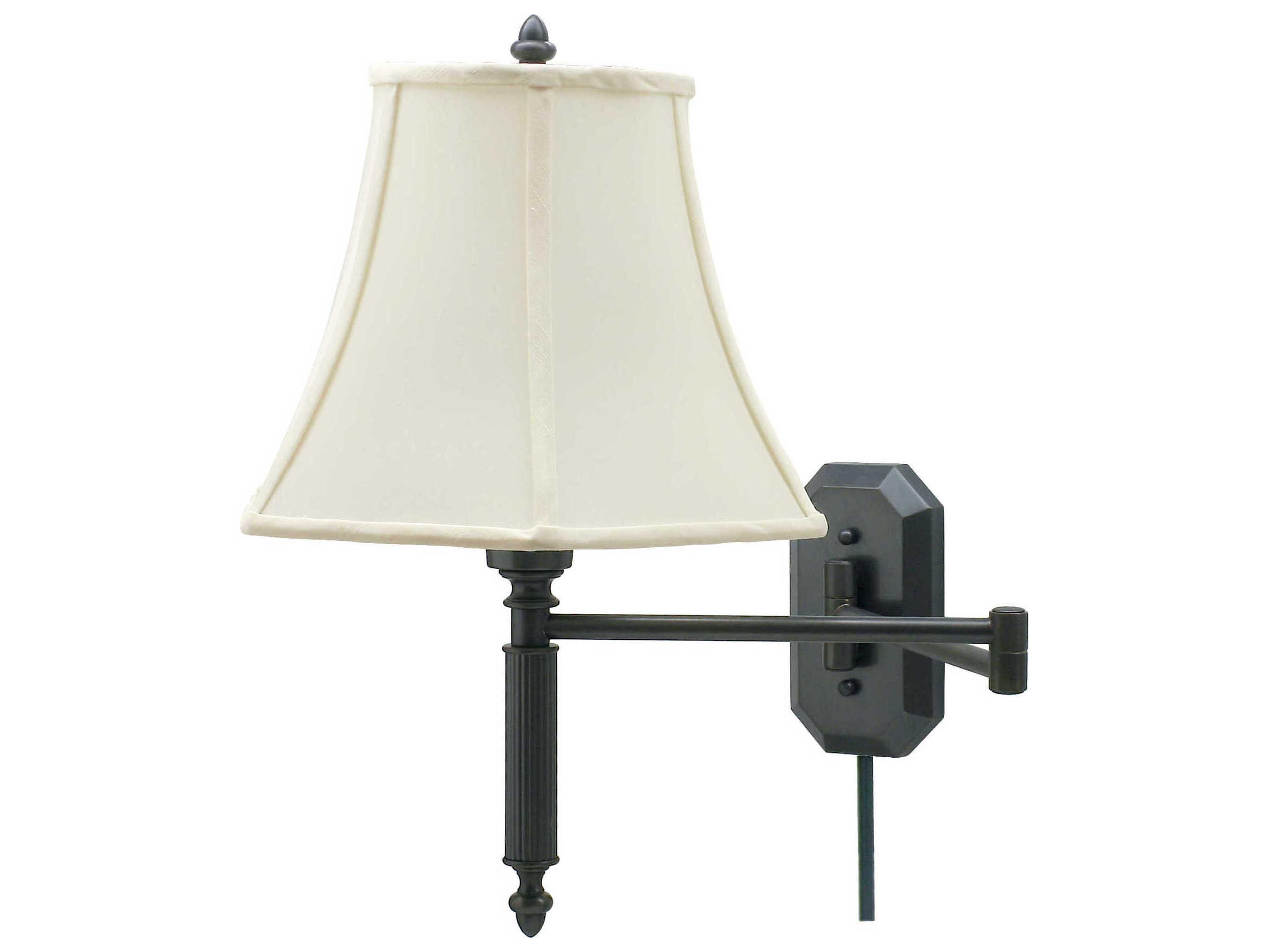 House of Troy 1-Light Polished Brass Swing Wall Sconce