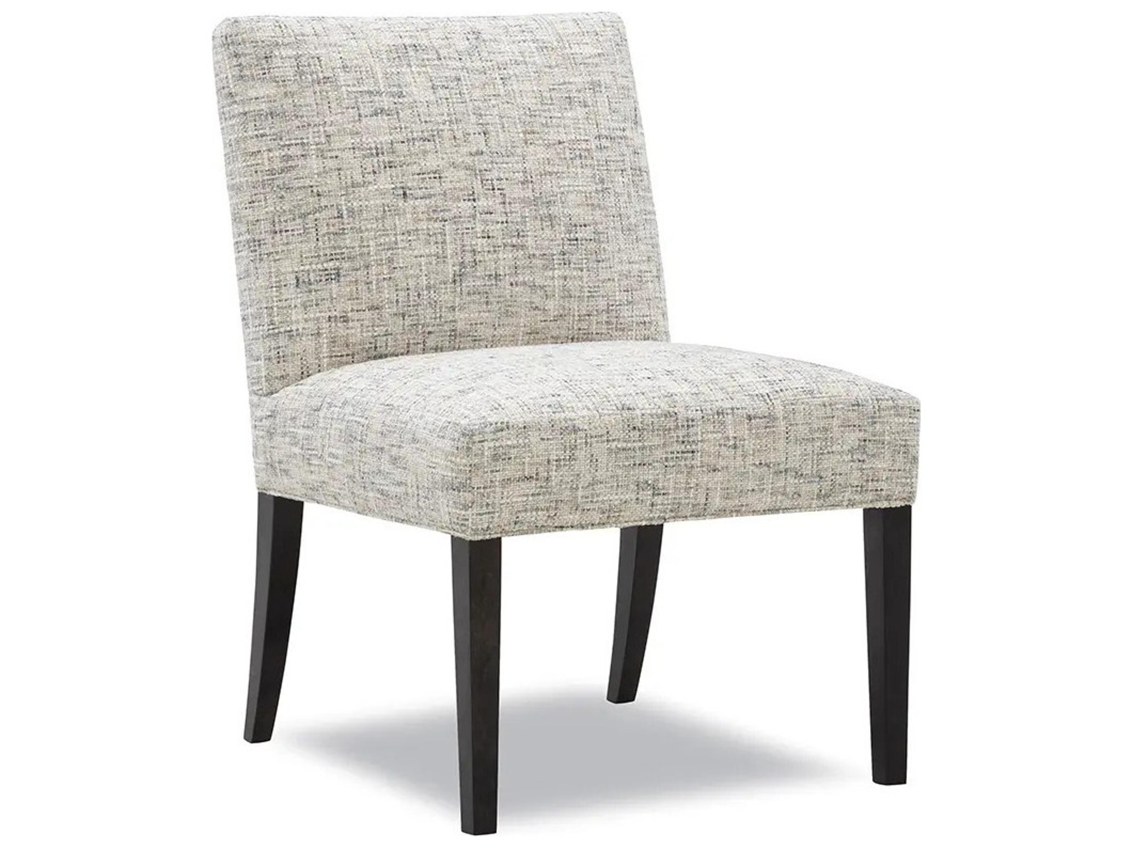 2412 Muller Solid Wood Upholstered Armless Dining Chair