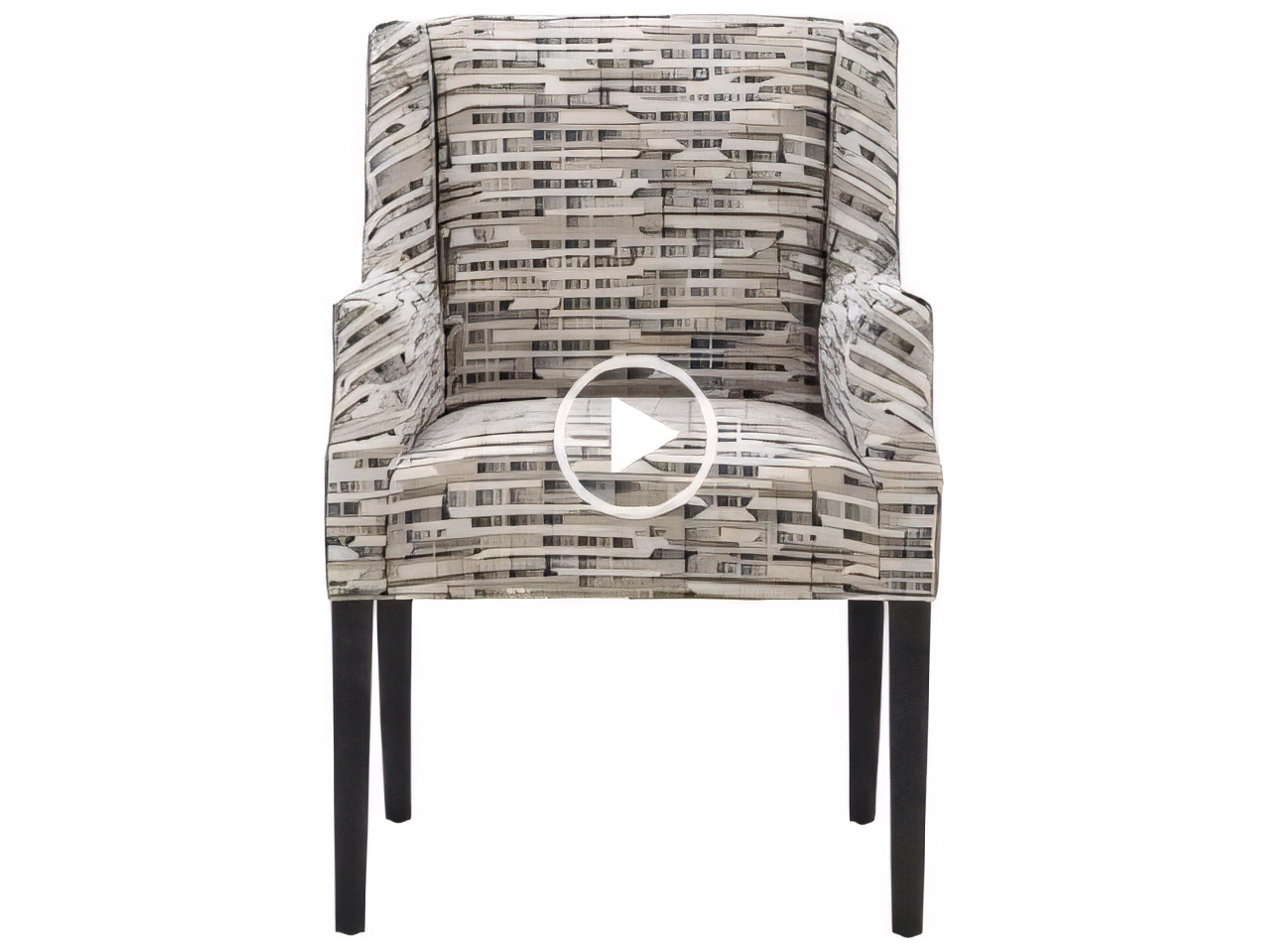 Huntington House 2413 Kendall Solid Wood Upholstered Arm Dining Chair