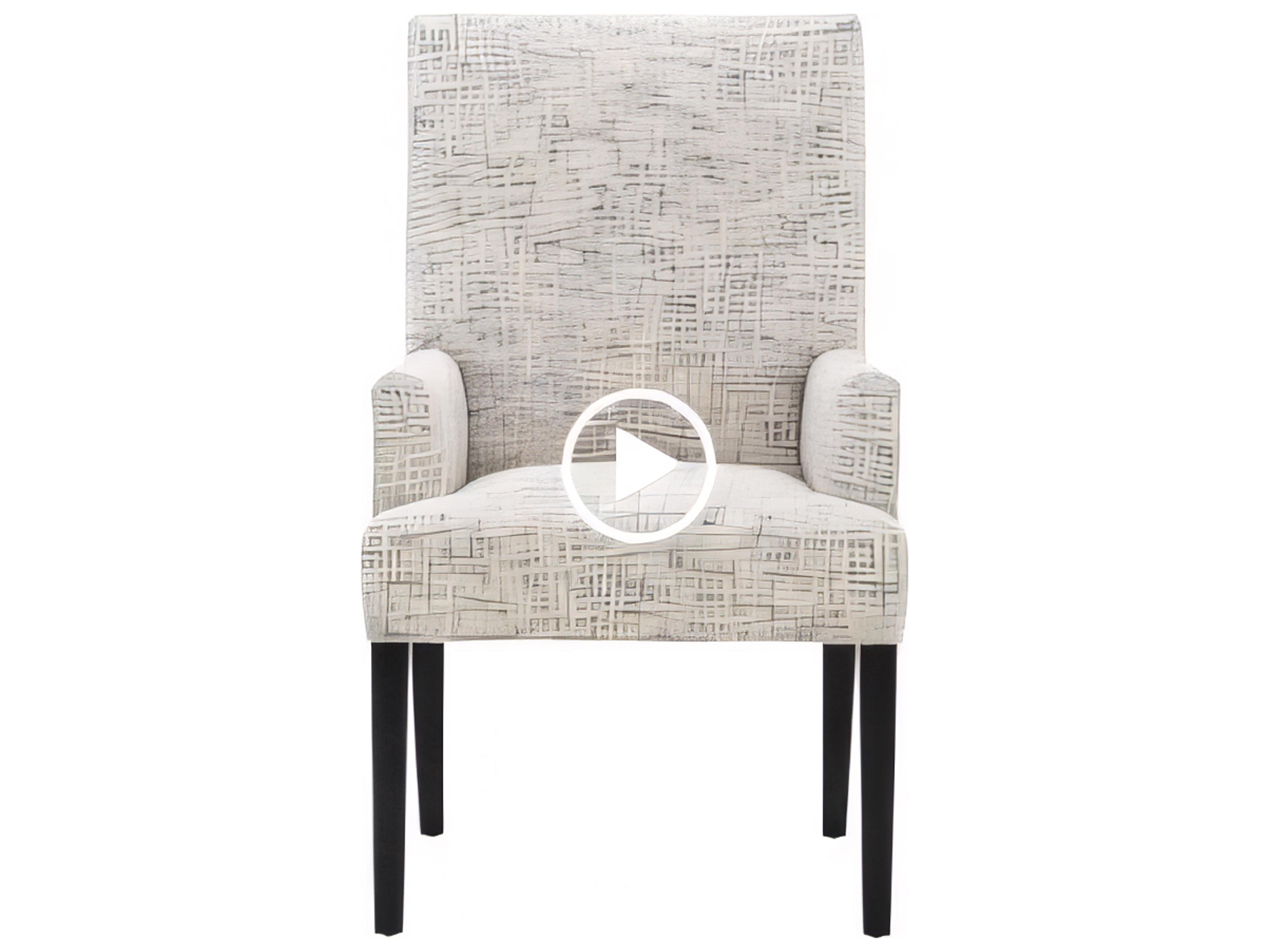 Huntington House 2414 Fallon Solid Wood Upholstered Arm Dining Chair