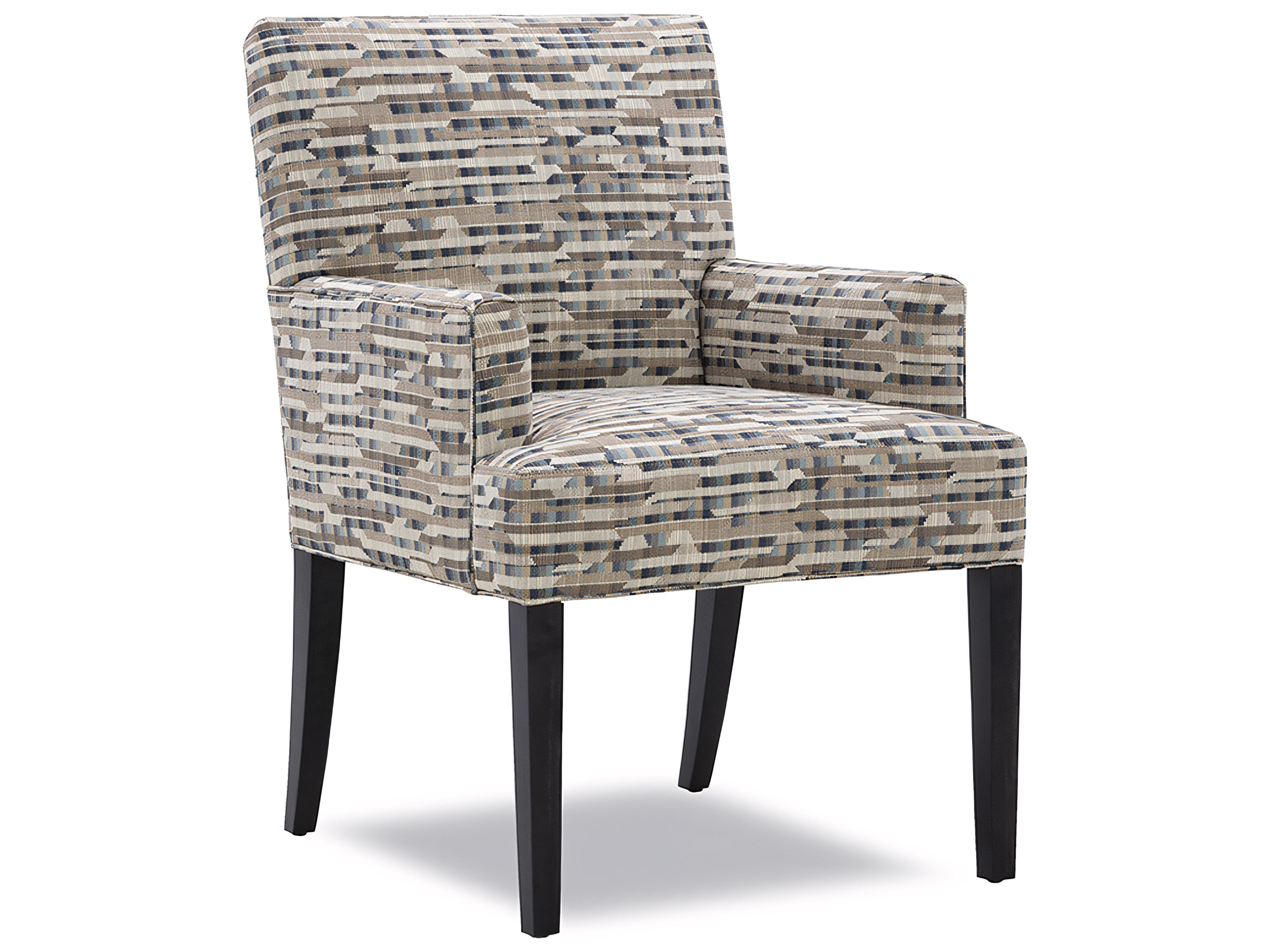 2414 Fallon Solid Wood Upholstered Arm Dining Chair
