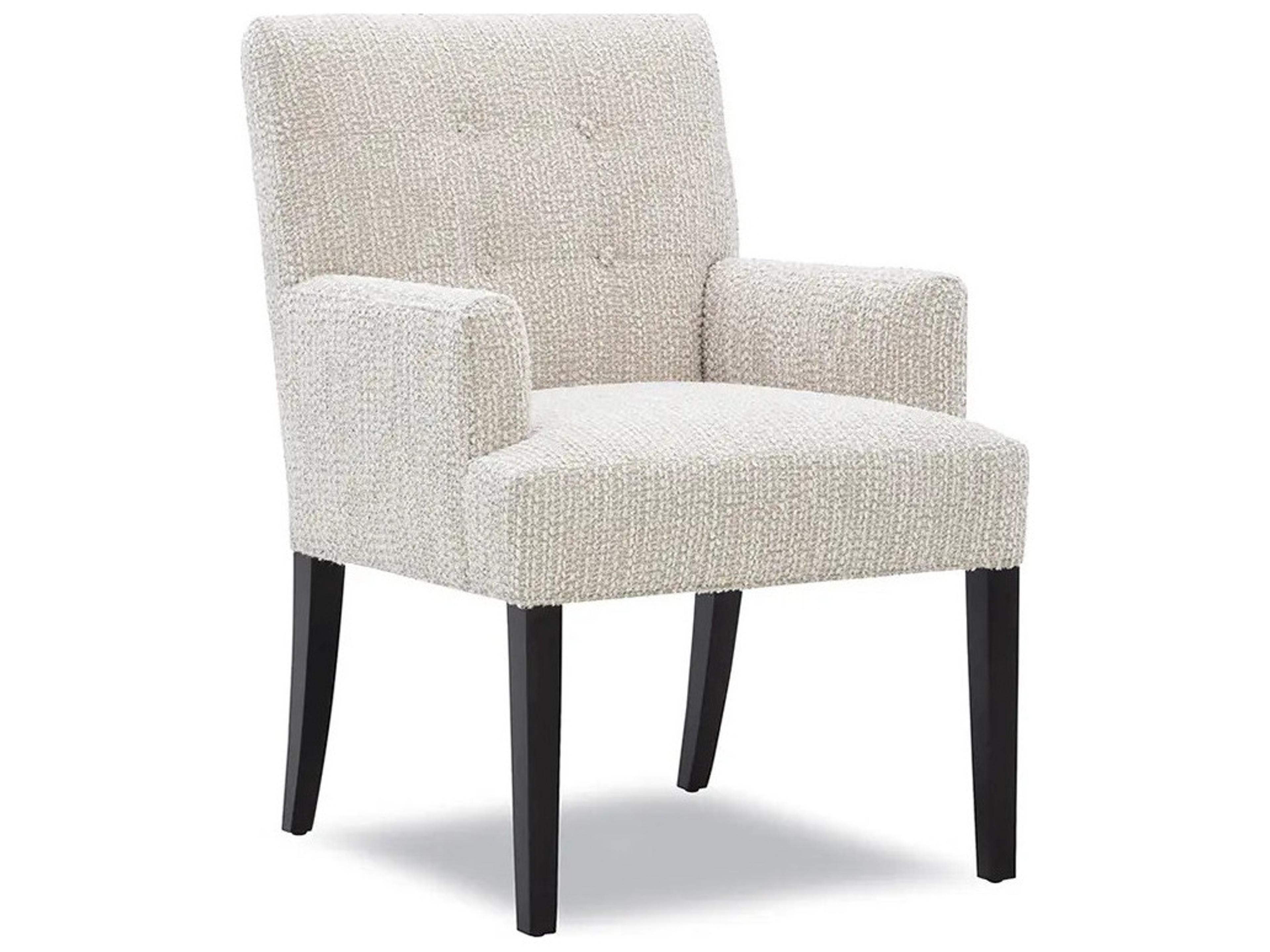 2414 Fallon Solid Wood Upholstered Arm Dining Chair