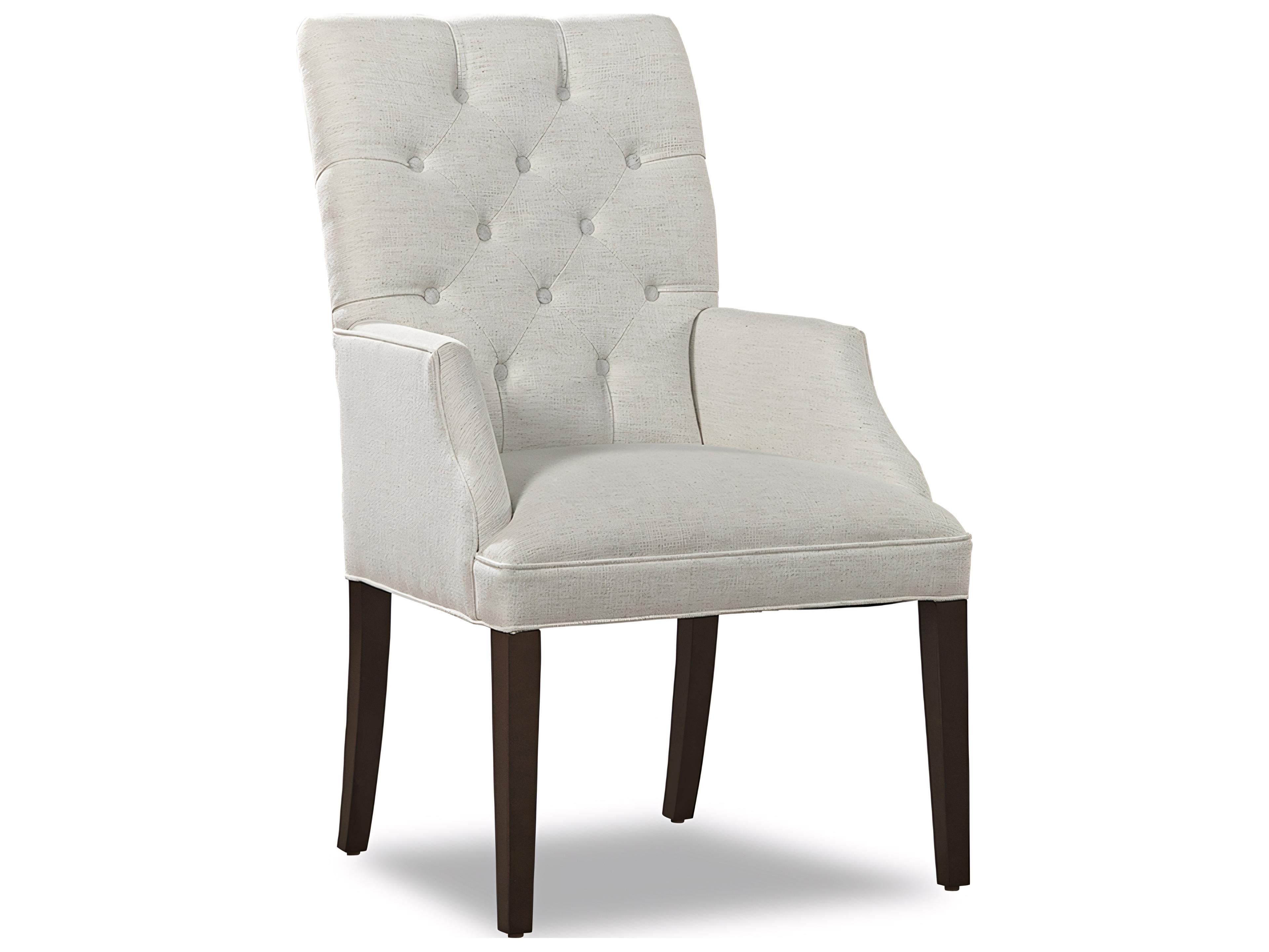 2421 Milo Solid Wood Upholstered Arm Dining Chair