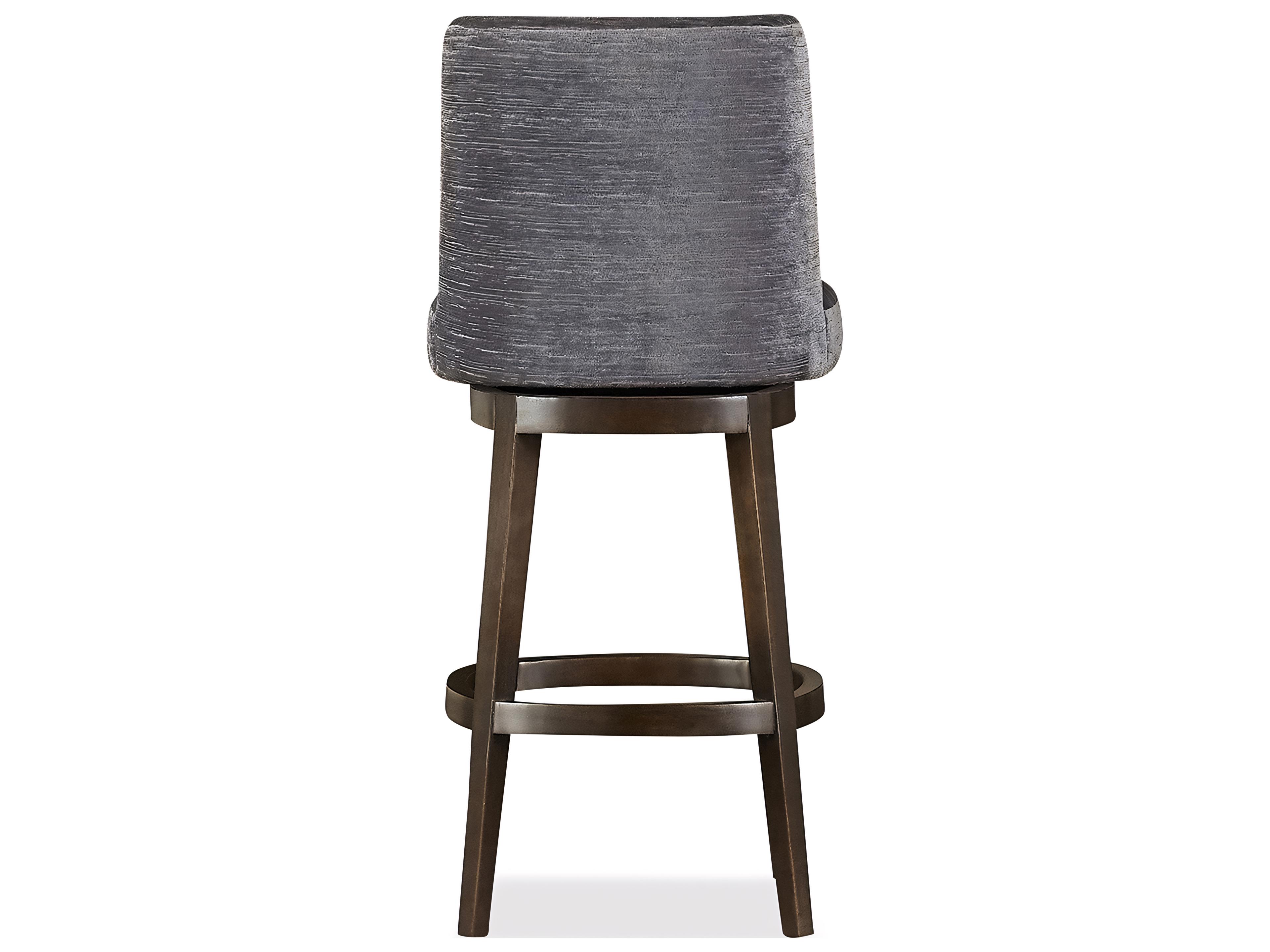 Huntington House 2440 Naomi Upholstered Swivel Solid Wood Bar Stool