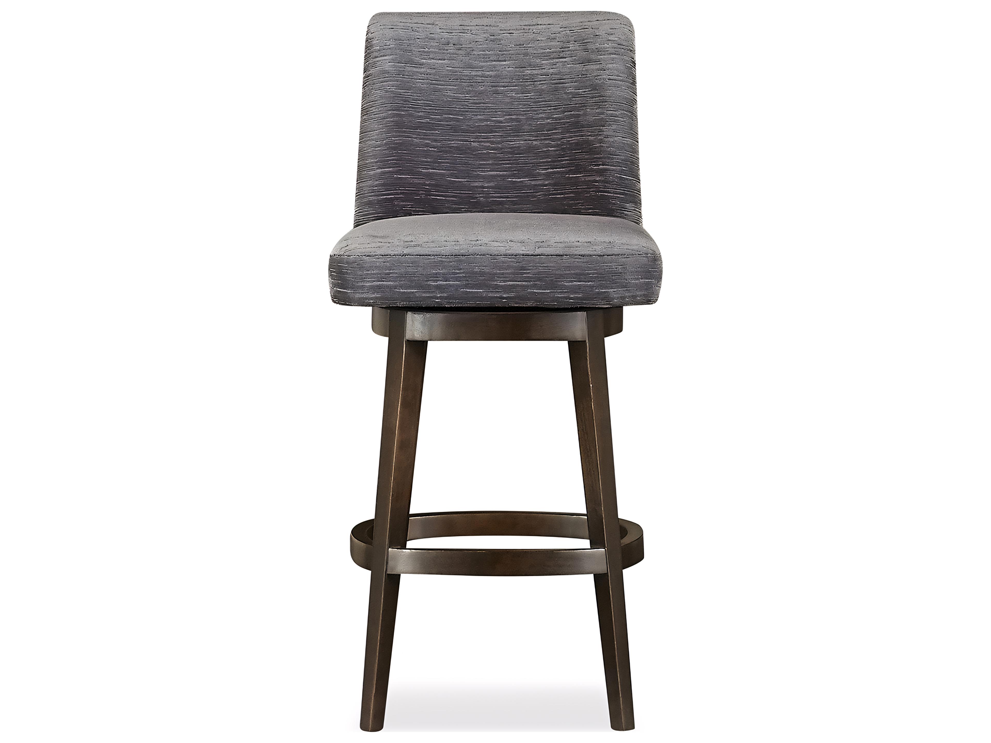 Huntington House 2440 Naomi Upholstered Swivel Solid Wood Bar Stool