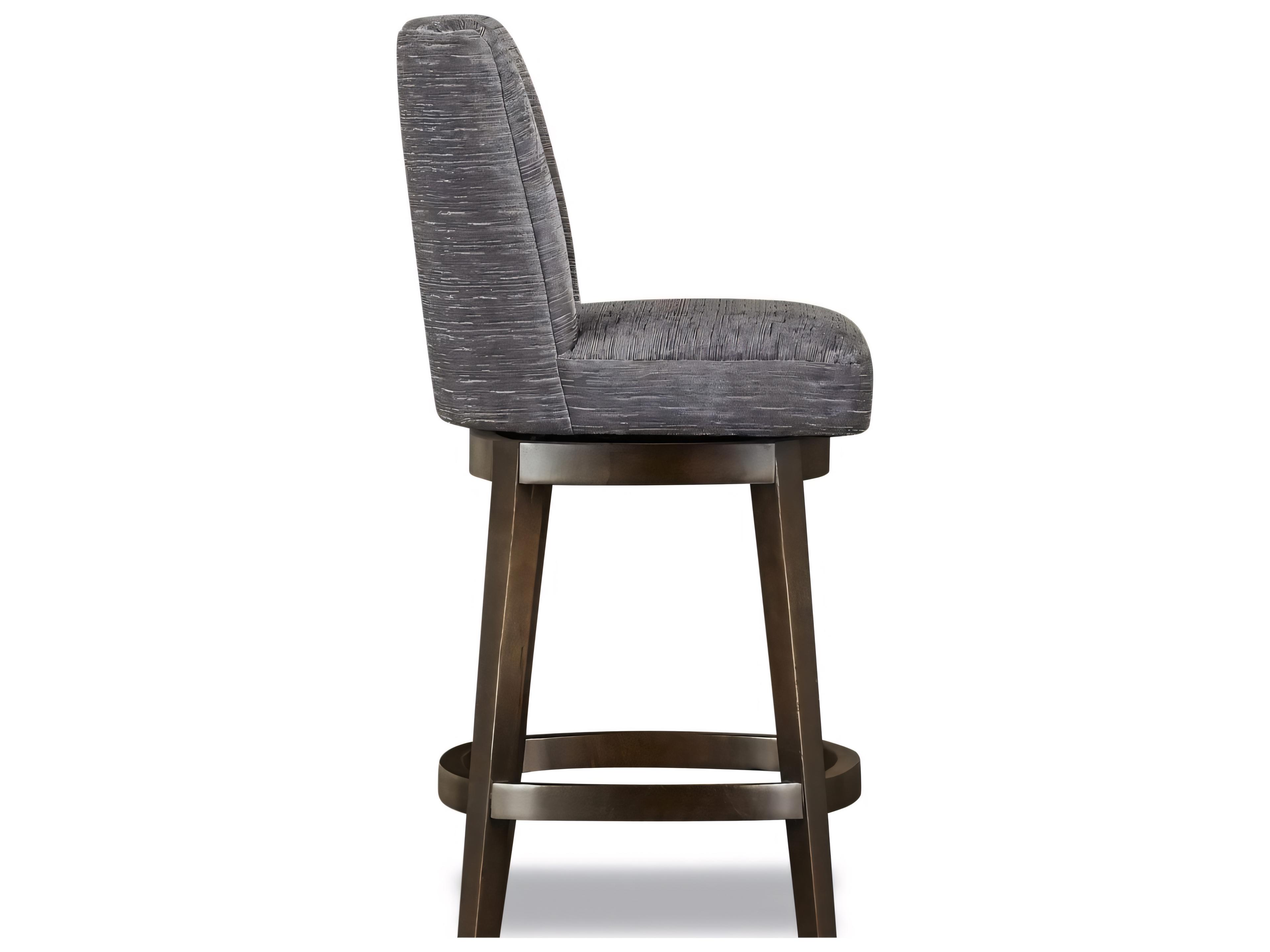 Huntington House 2440 Naomi Upholstered Swivel Solid Wood Counter Stool