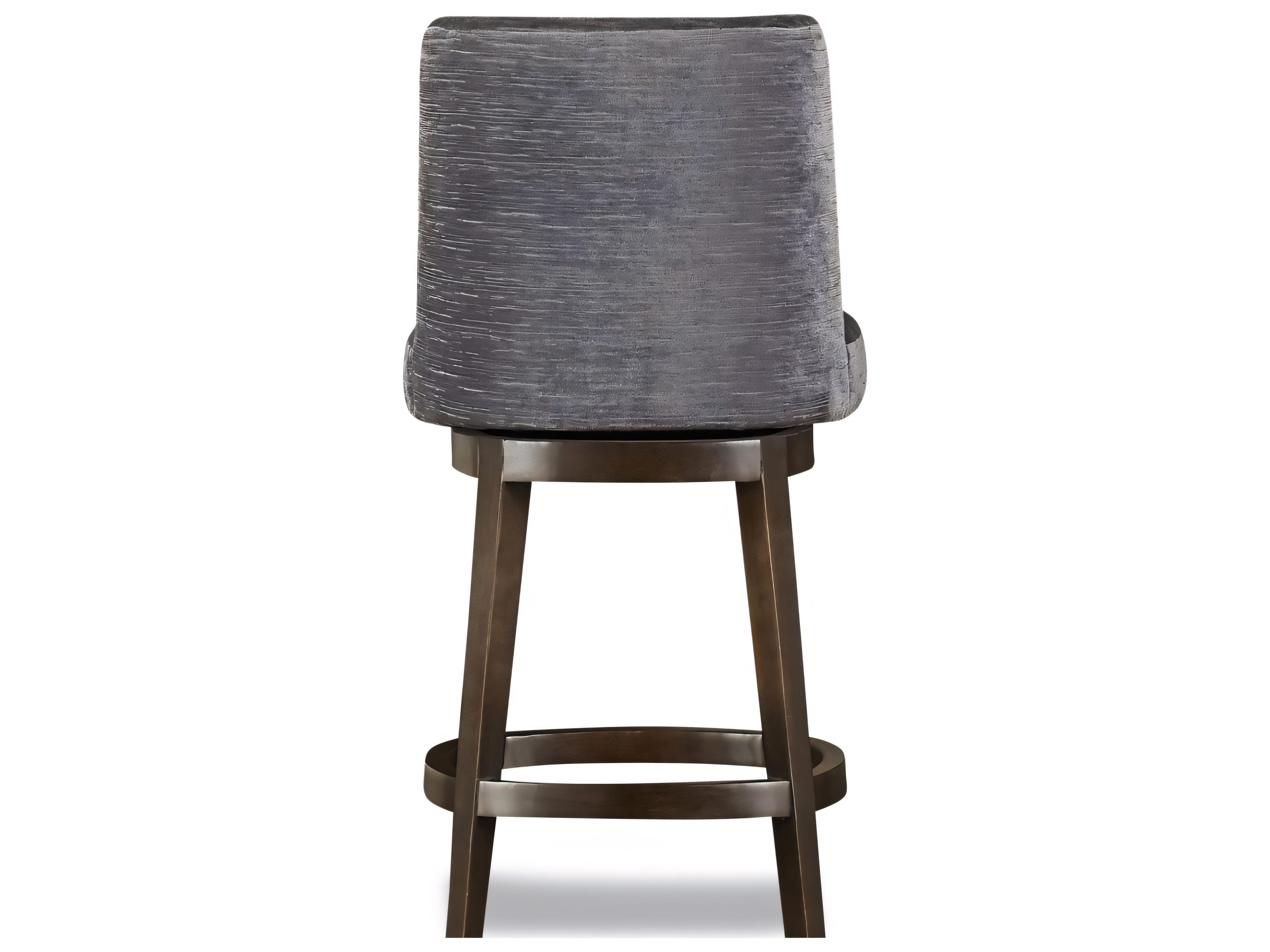 Huntington House 2440 Naomi Upholstered Swivel Solid Wood Counter Stool
