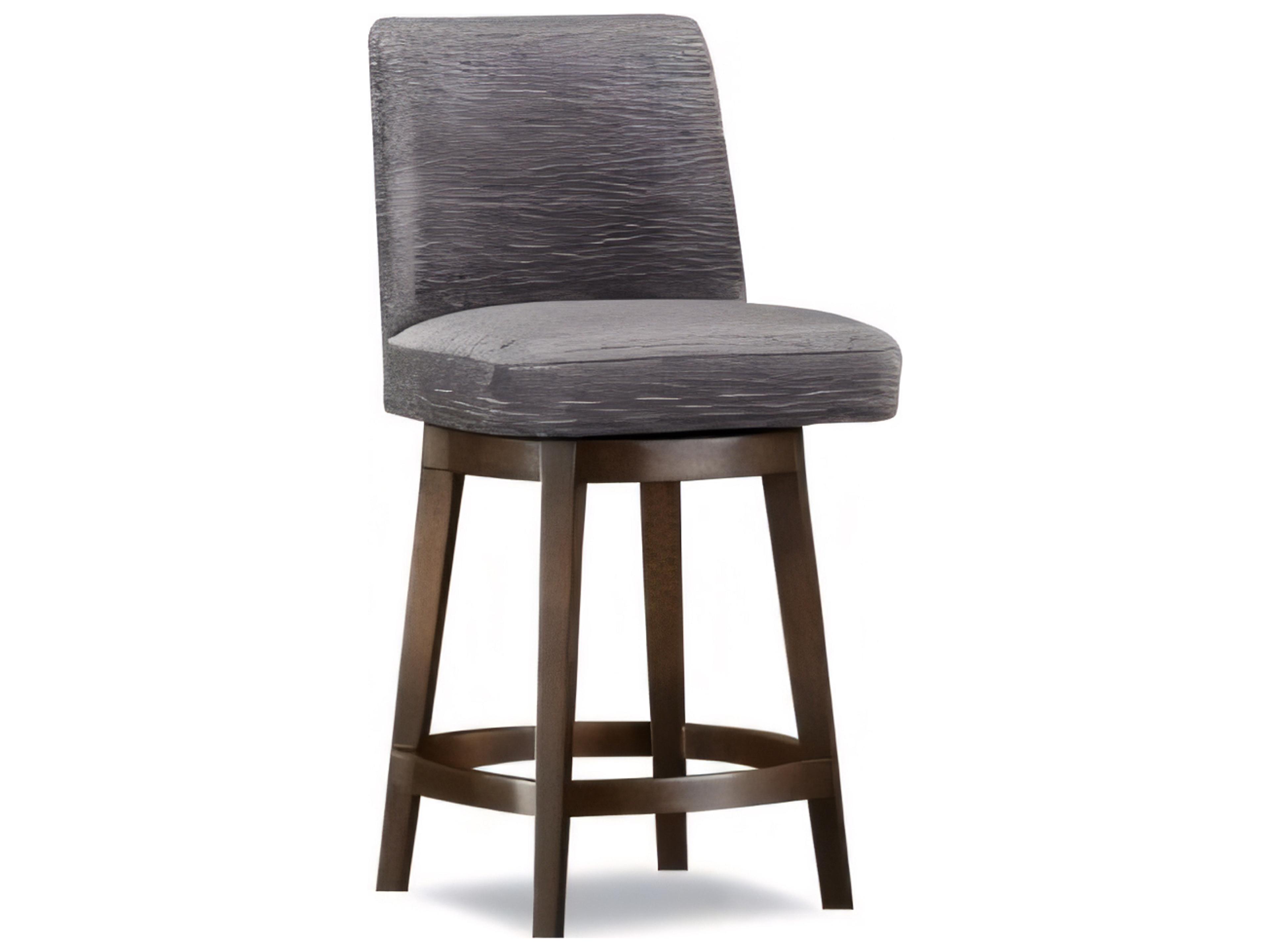Huntington House 2440 Naomi Upholstered Swivel Solid Wood Counter Stool