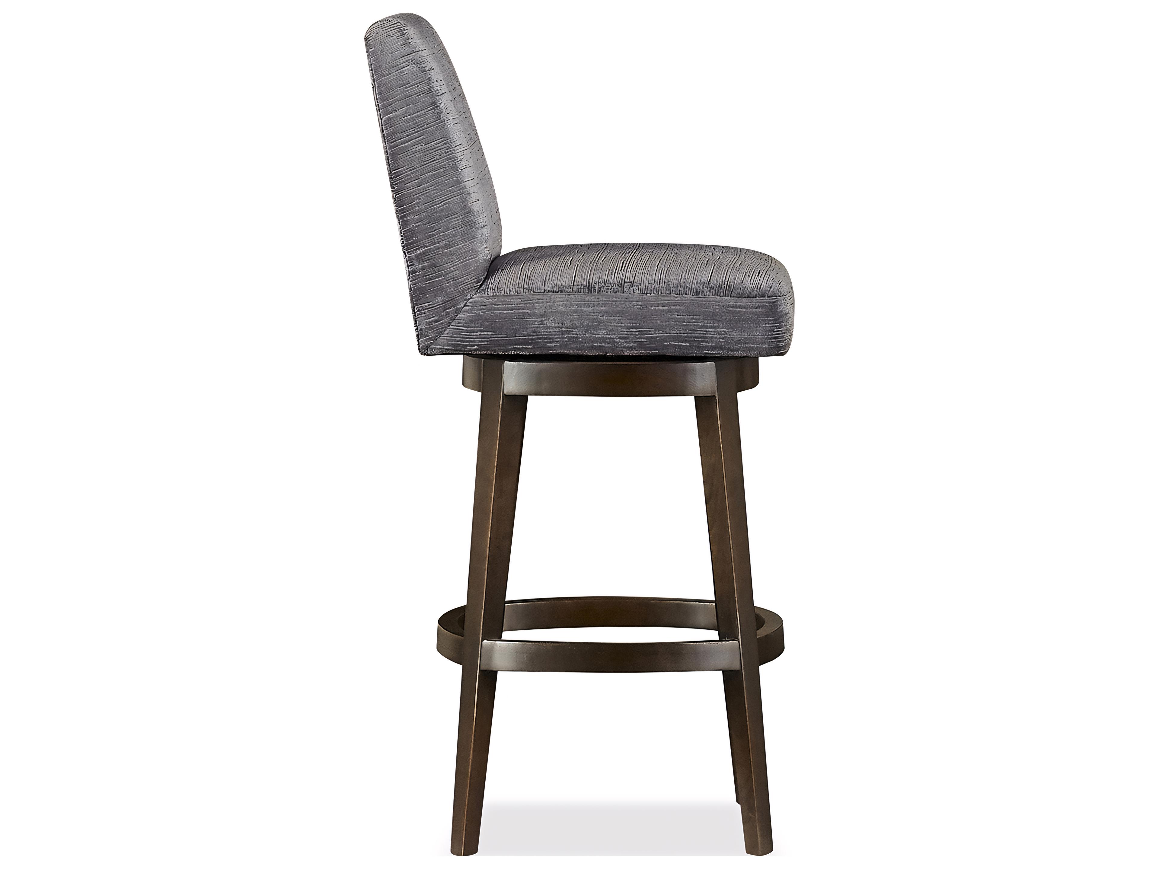 Huntington House 2442 Natasha Upholstered Swivel Solid Wood Bar Stool