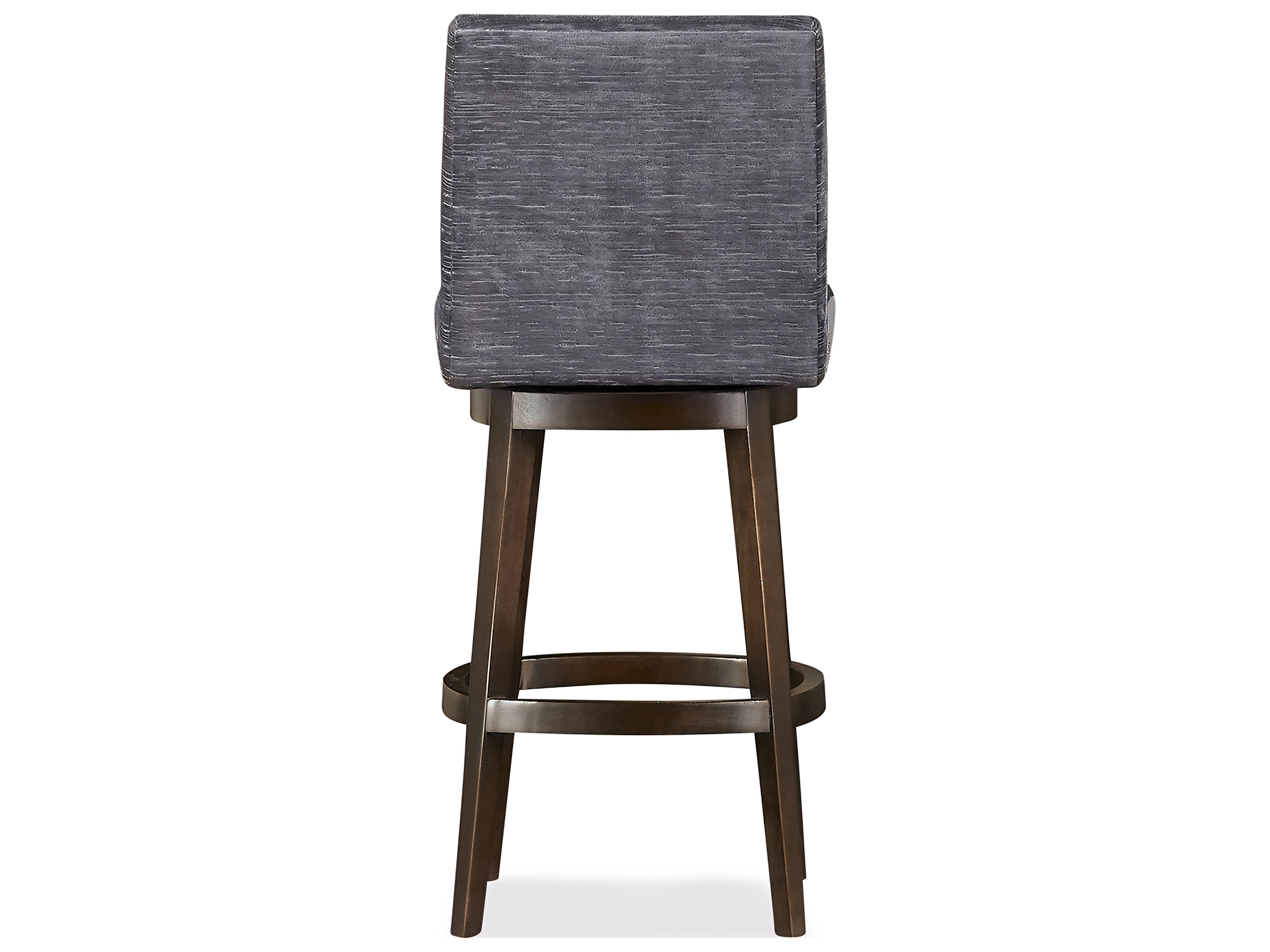 Huntington House 2442 Natasha Upholstered Swivel Solid Wood Bar Stool