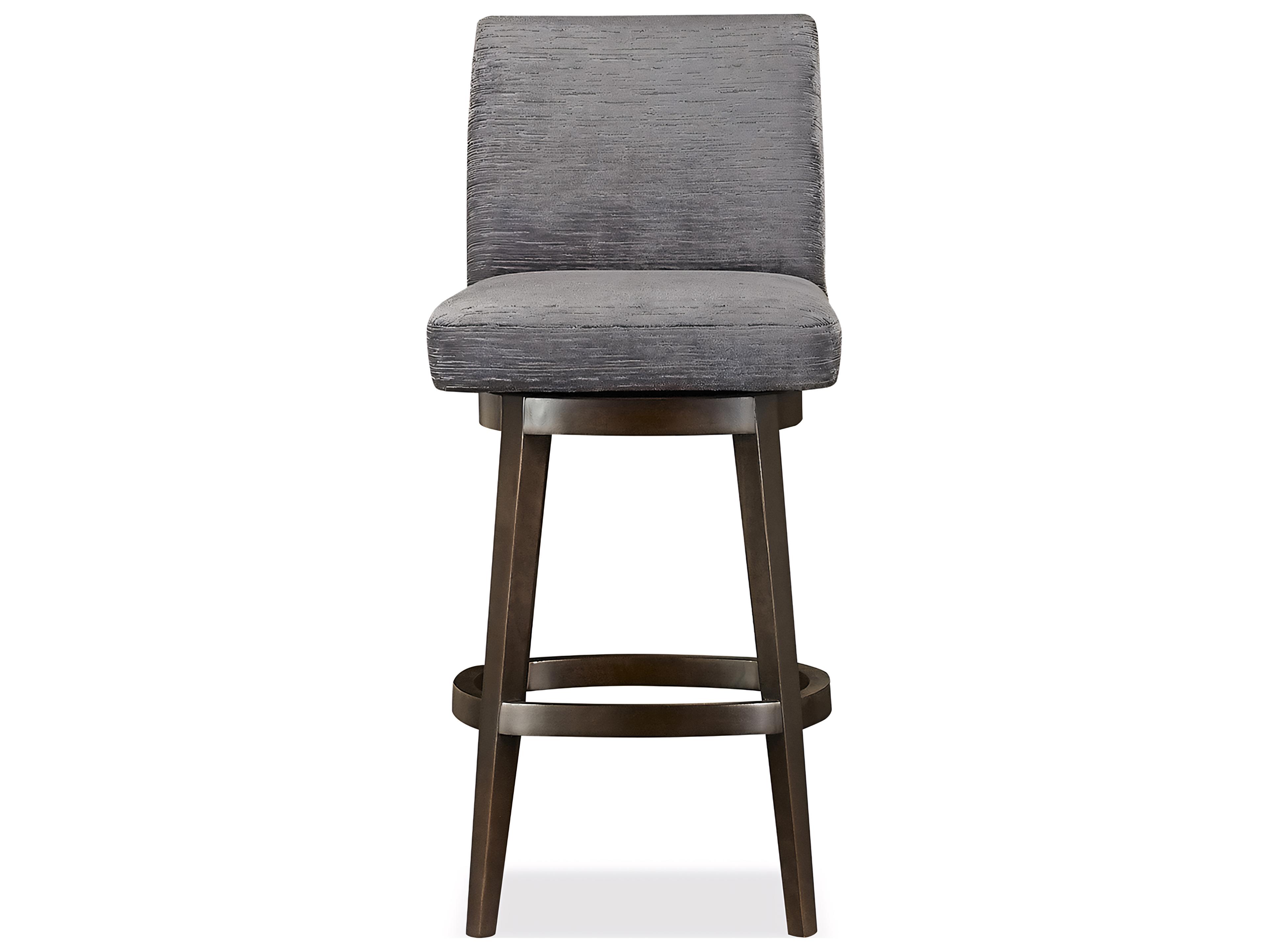 Huntington House 2442 Natasha Upholstered Swivel Solid Wood Bar Stool