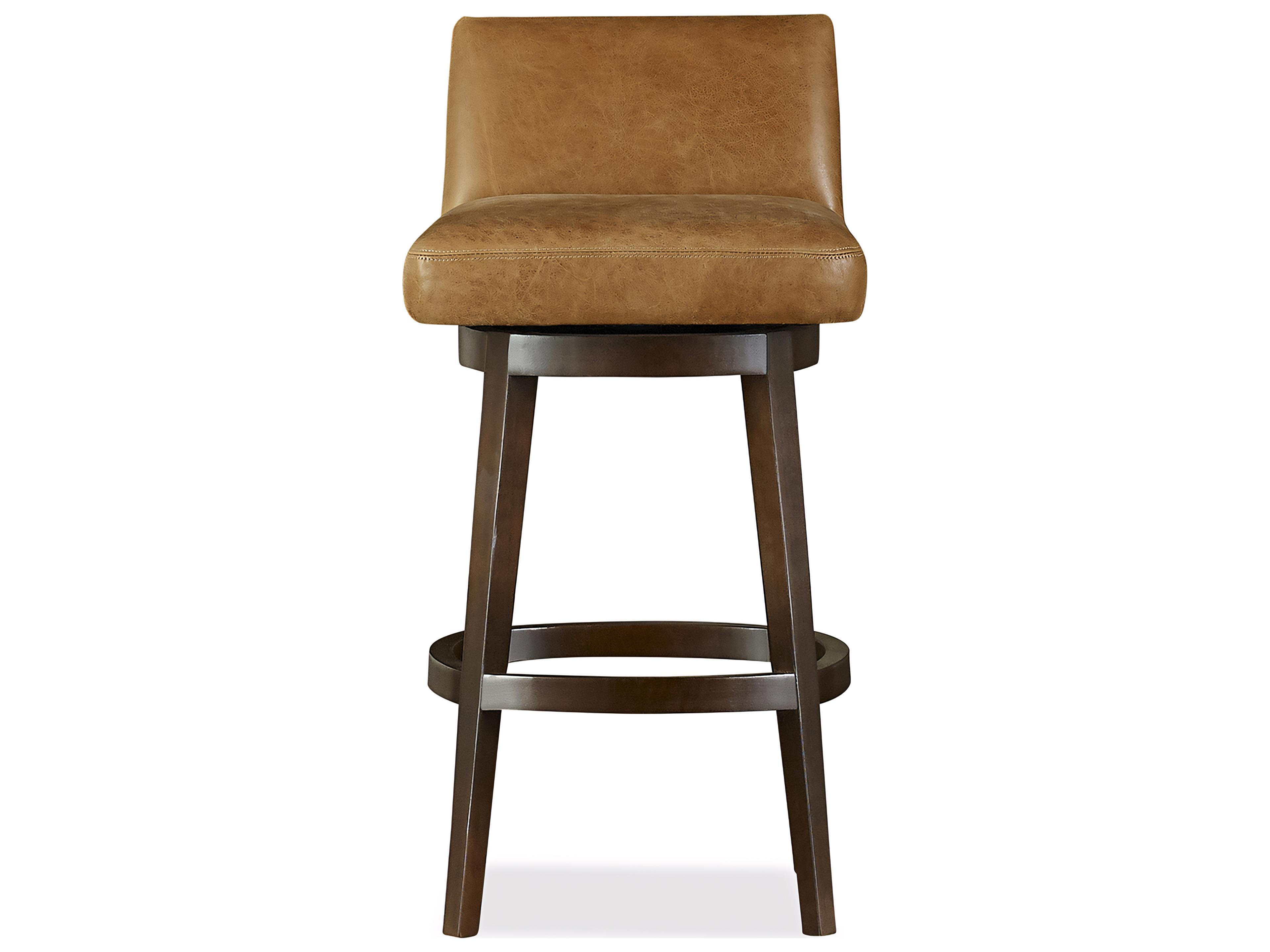 Huntington House 2443 Nathaniel Upholstered Swivel Solid Wood Bar Stool