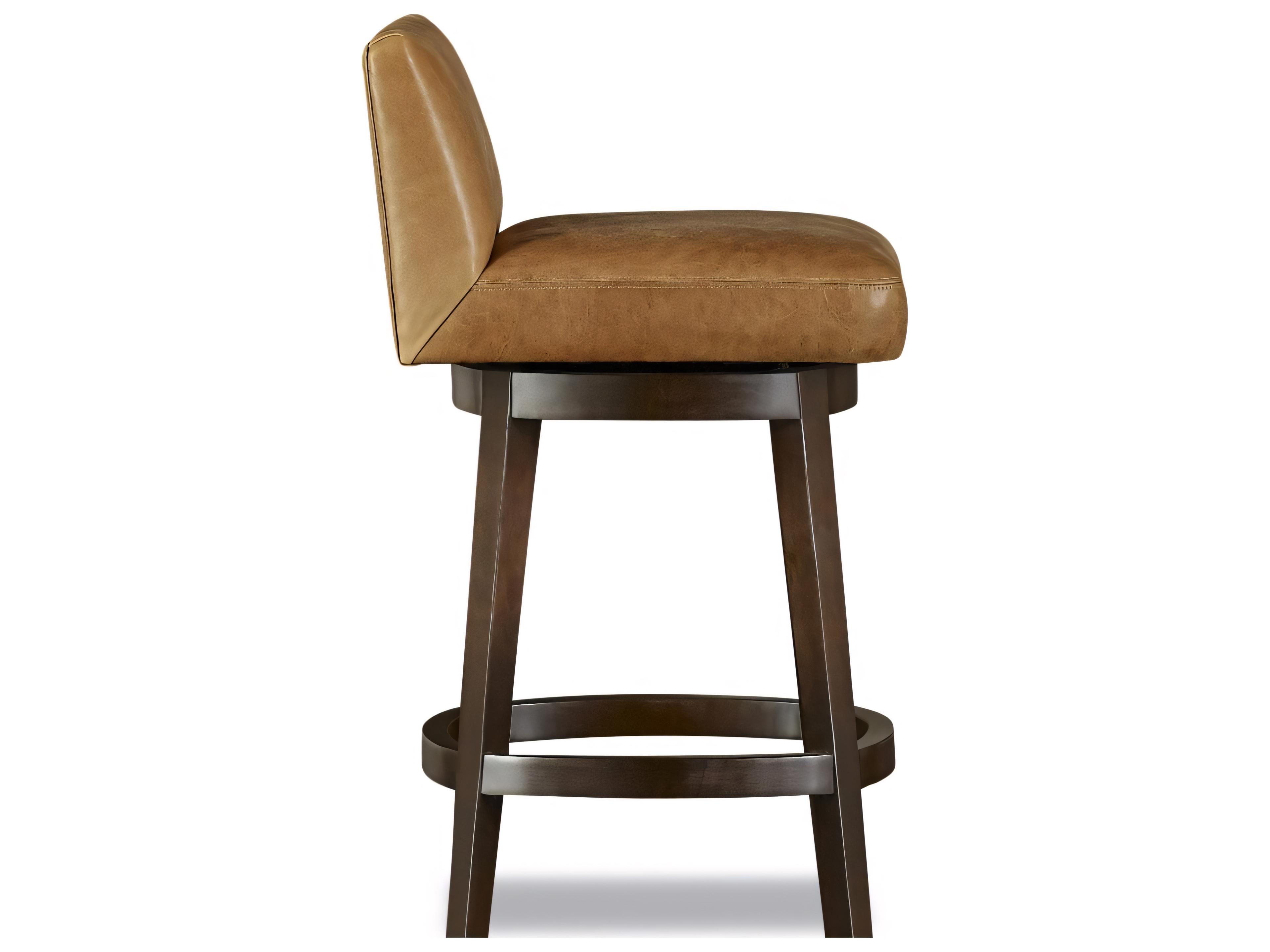 Huntington House 2443 Nathaniel Upholstered Swivel Solid Wood Counter Stool