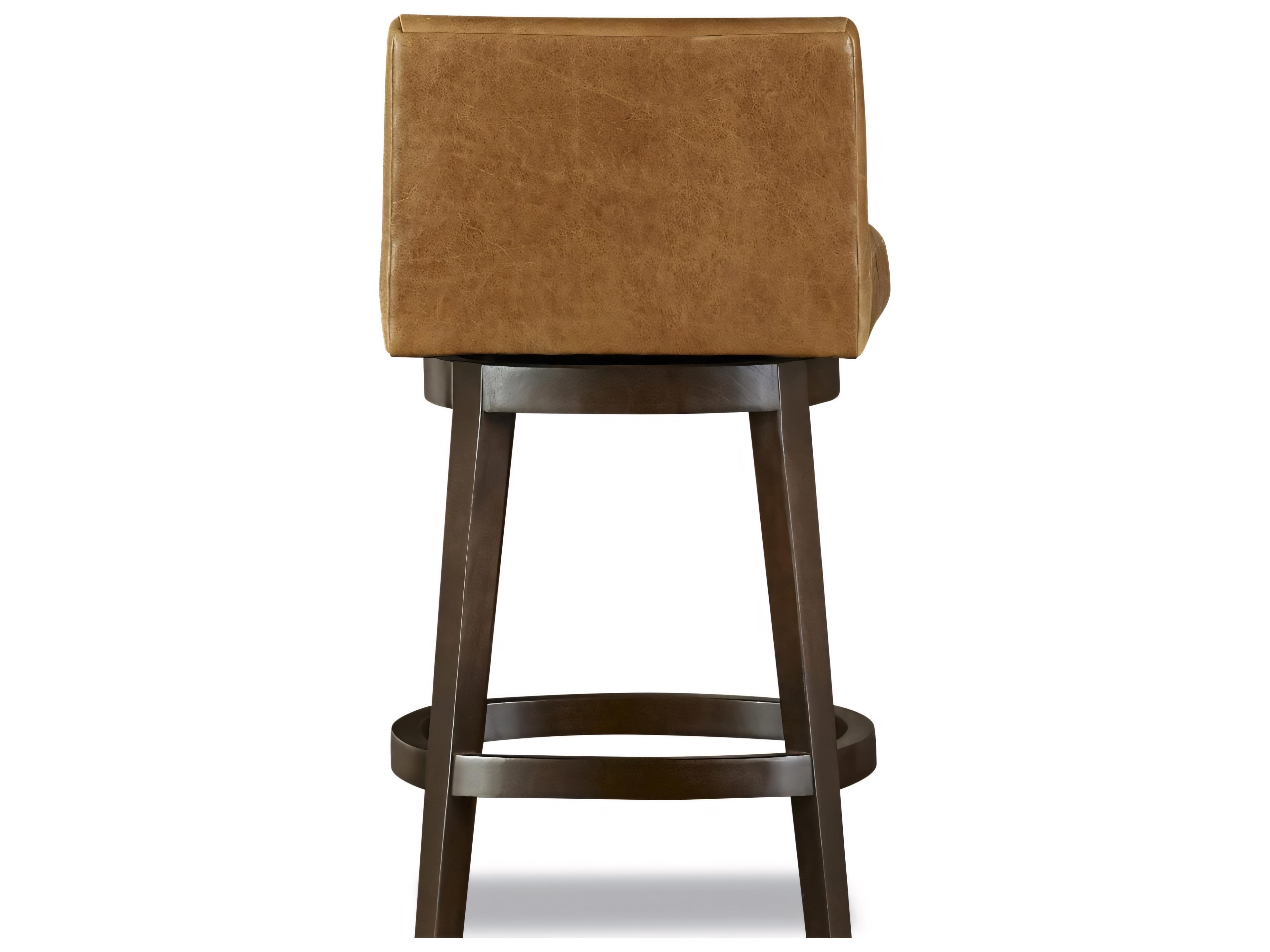Huntington House 2443 Nathaniel Upholstered Swivel Solid Wood Counter Stool