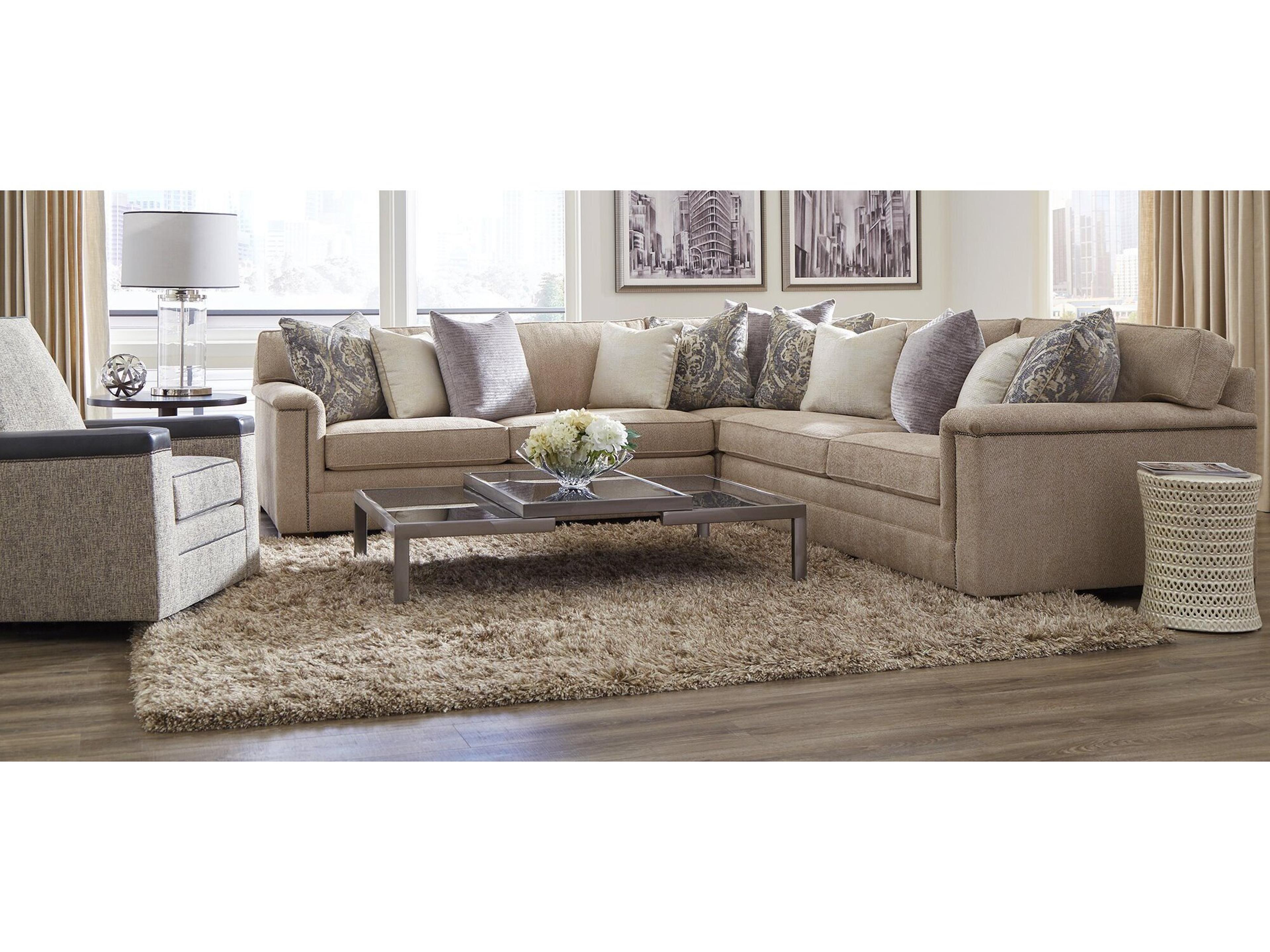 Huntington House 7100 Upholstered Sectional Sofa