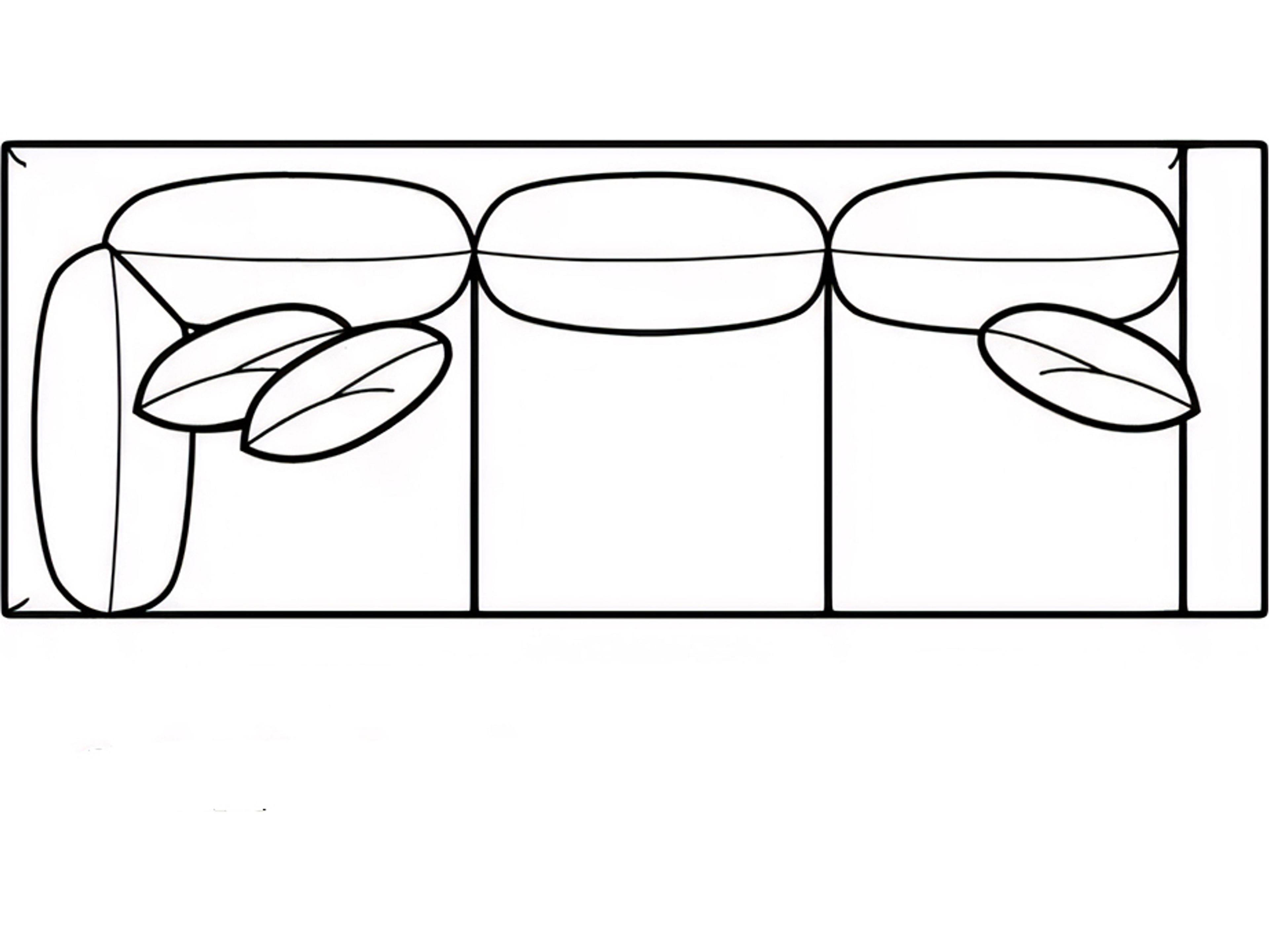 7512 Right Arm Corner Upholstered Sofa