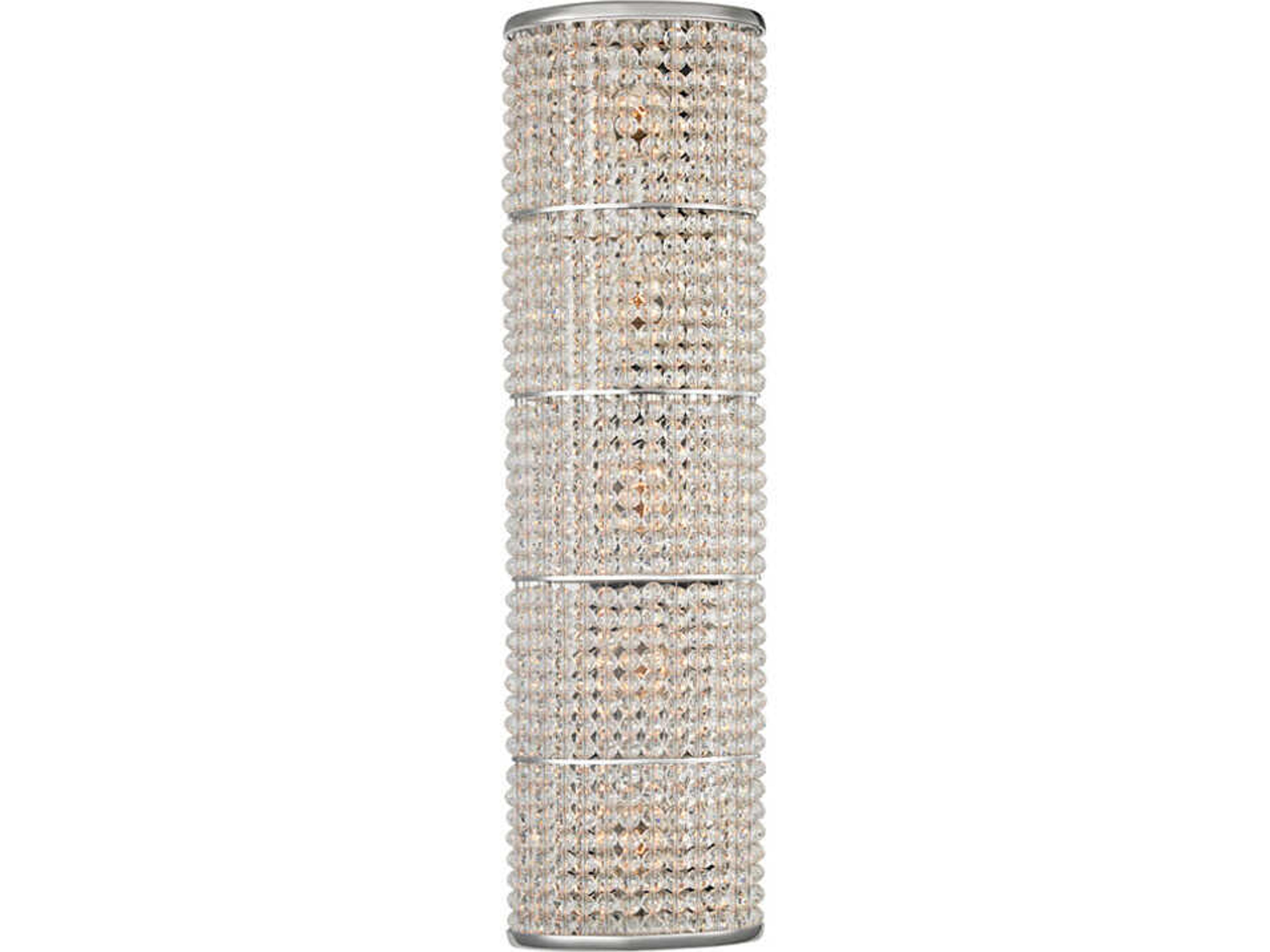 Sherrill 5-Light Polished Nickel Crystal Wall Sconce