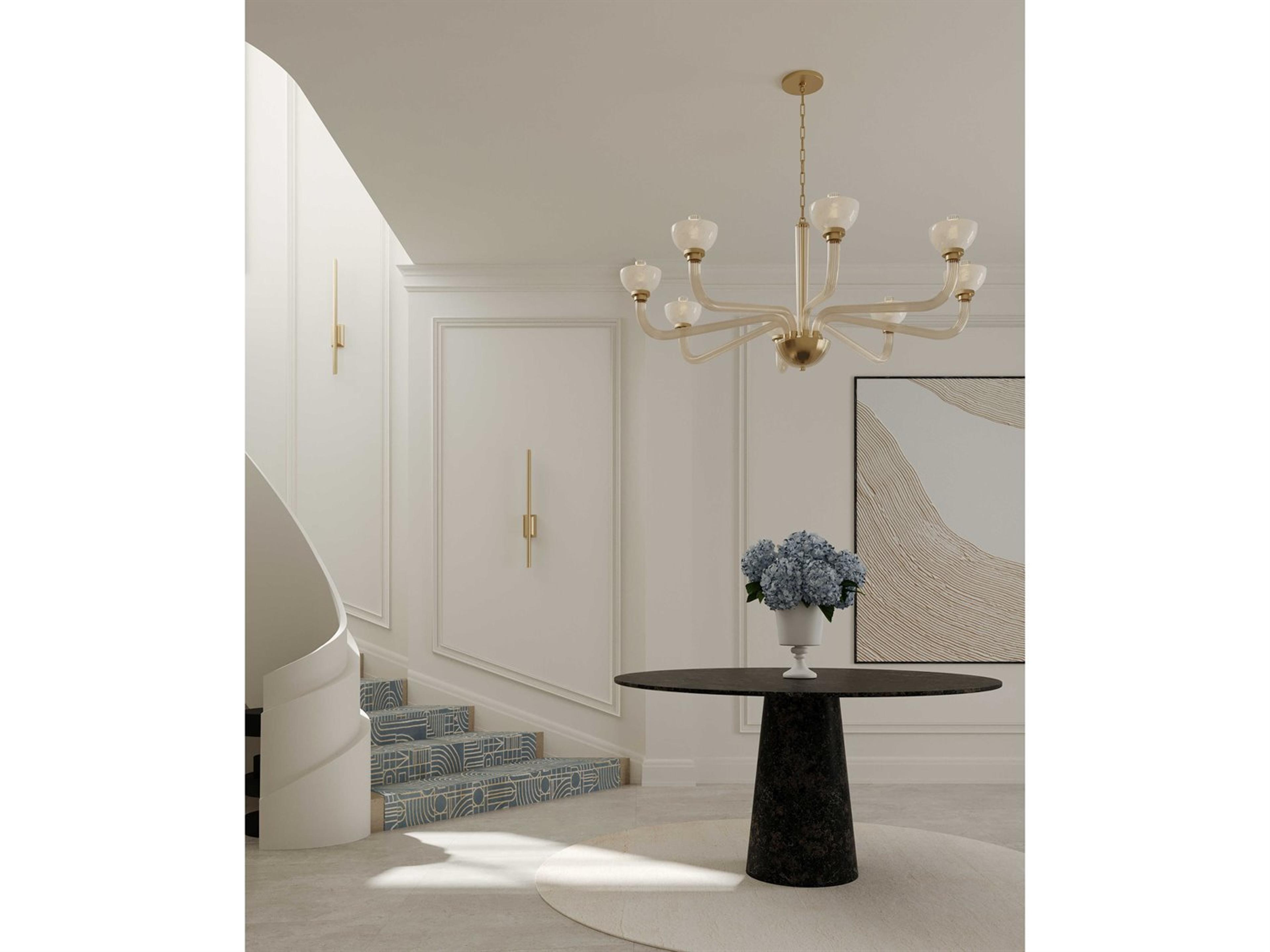 Hudson Valley Bernard 1-Light Aged Brass Wall Sconce