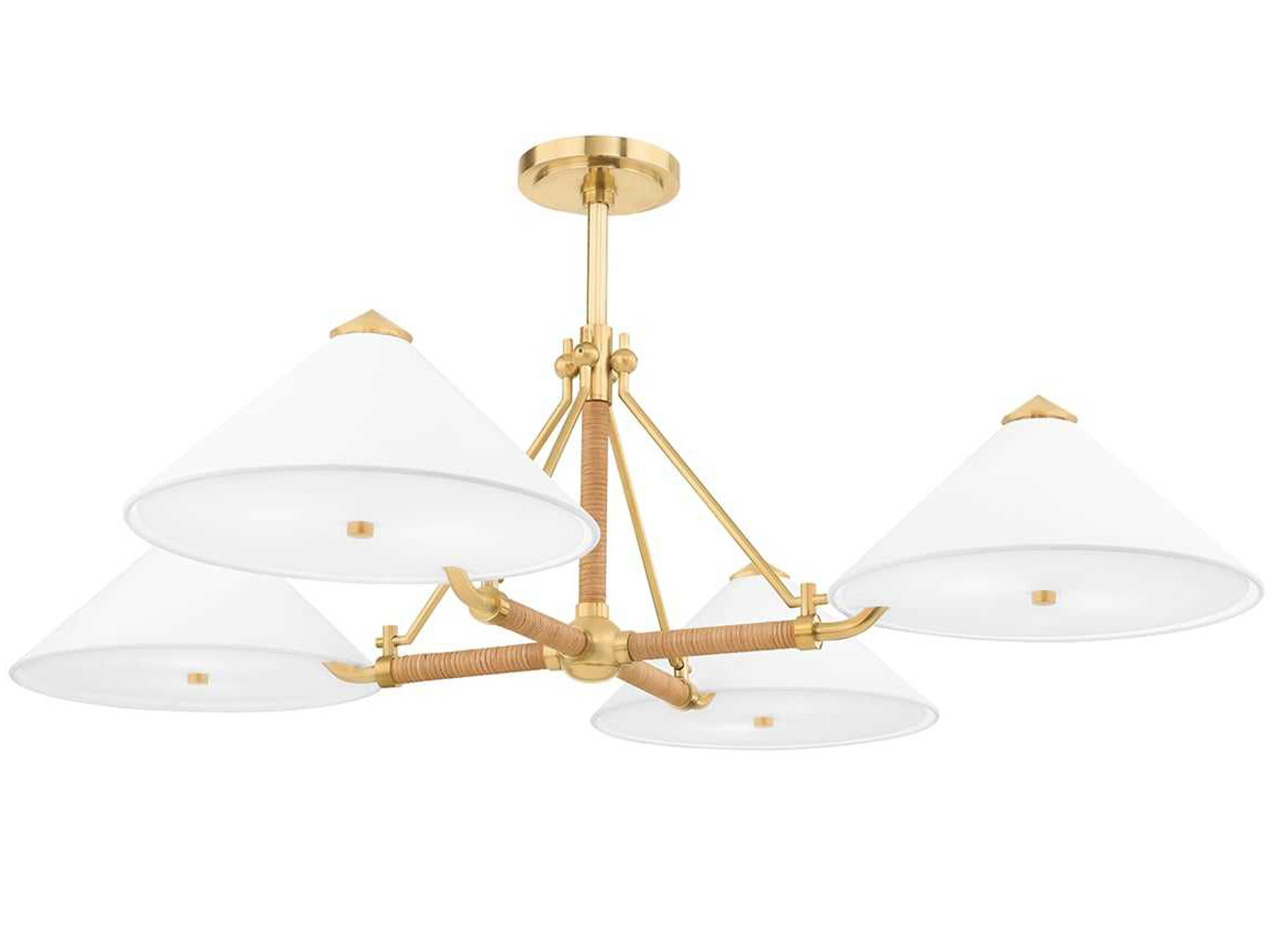 Williamsburg 8-Light Aged Brass Chandelier