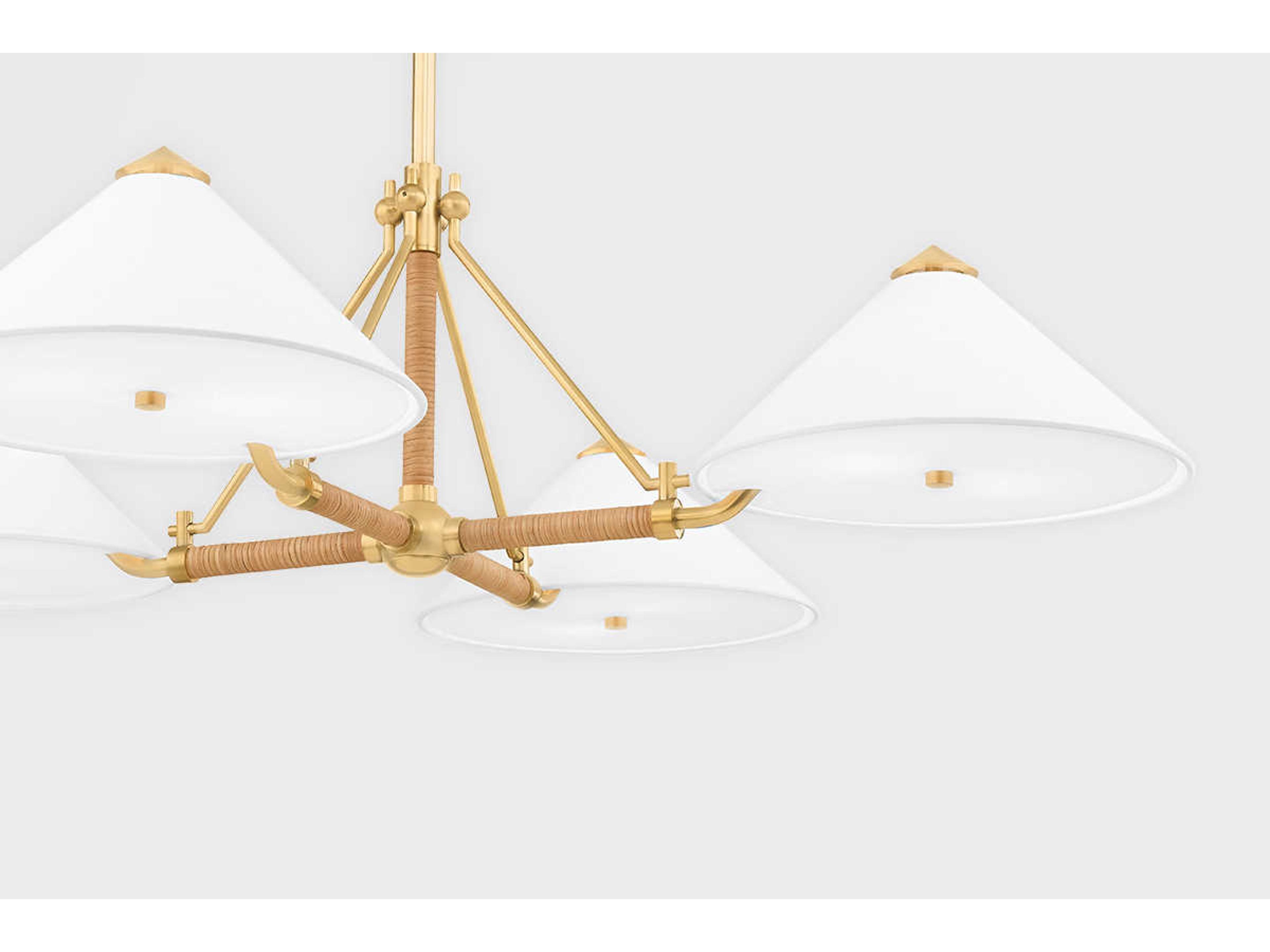 Hudson Valley Williamsburg 8-Light Aged Brass Chandelier