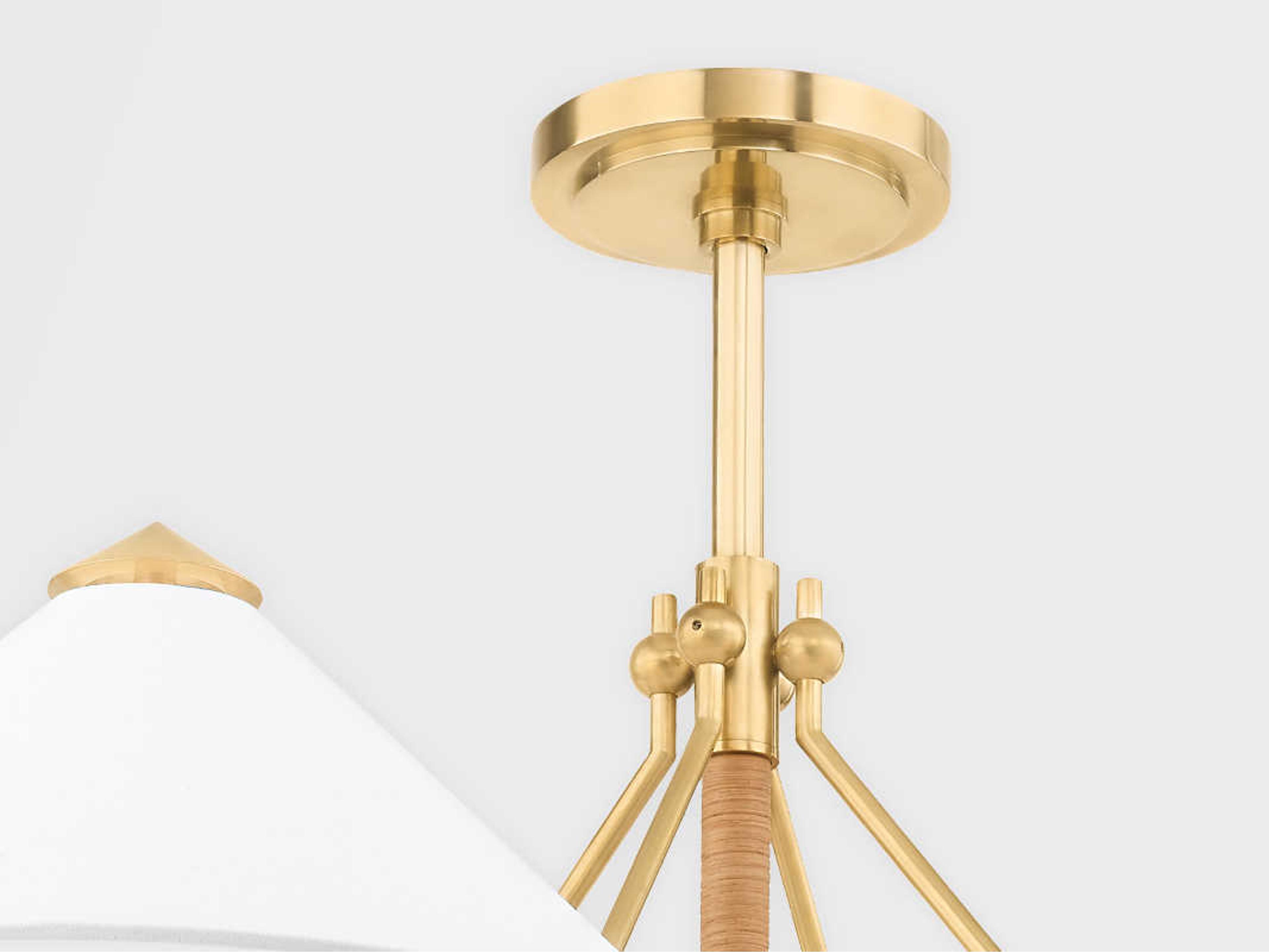 Hudson Valley Williamsburg 8-Light Aged Brass Chandelier